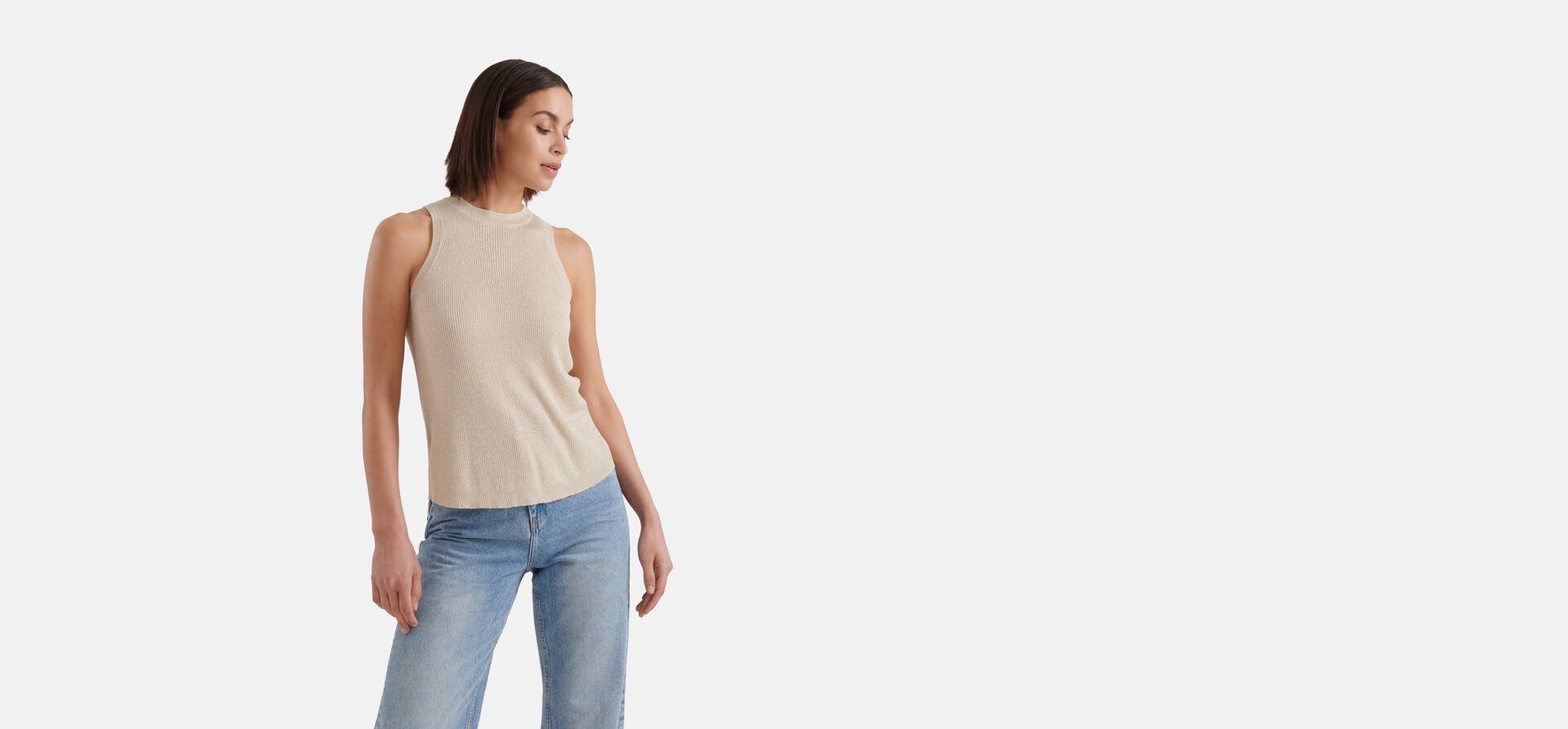 Glitter Top Beige SHOEBY WOMEN