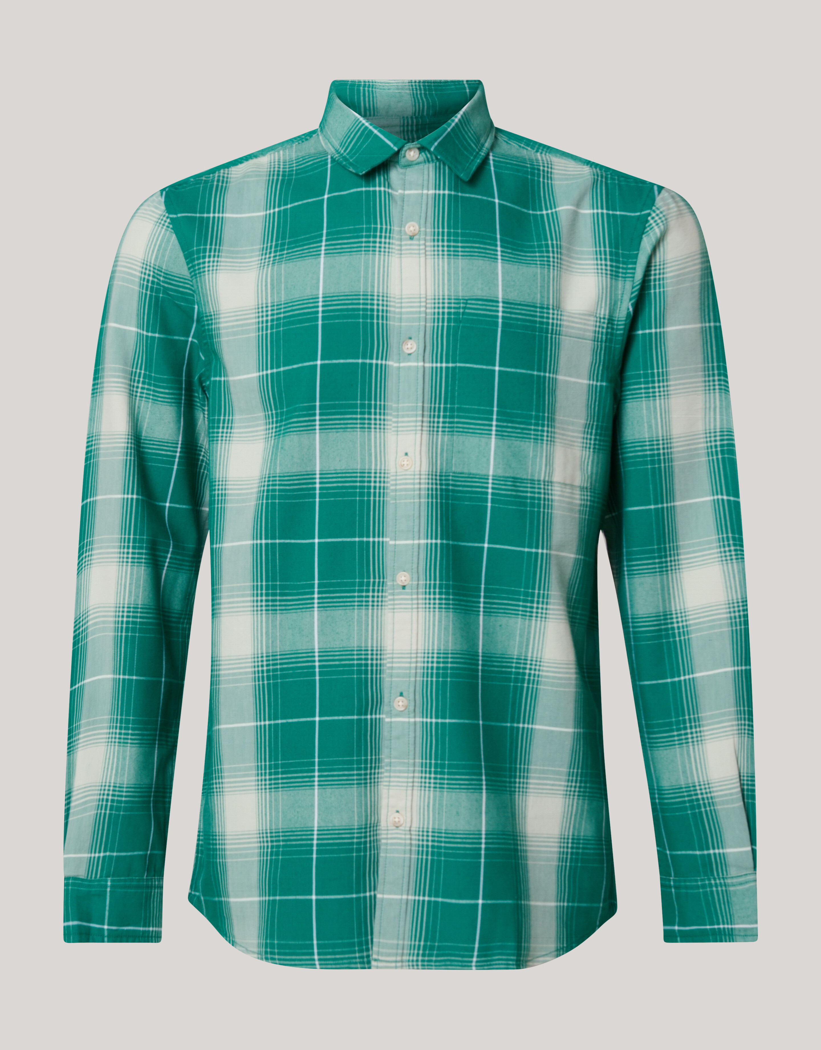 Flanel Ruiten Overhemd Groen SHOEBY MEN