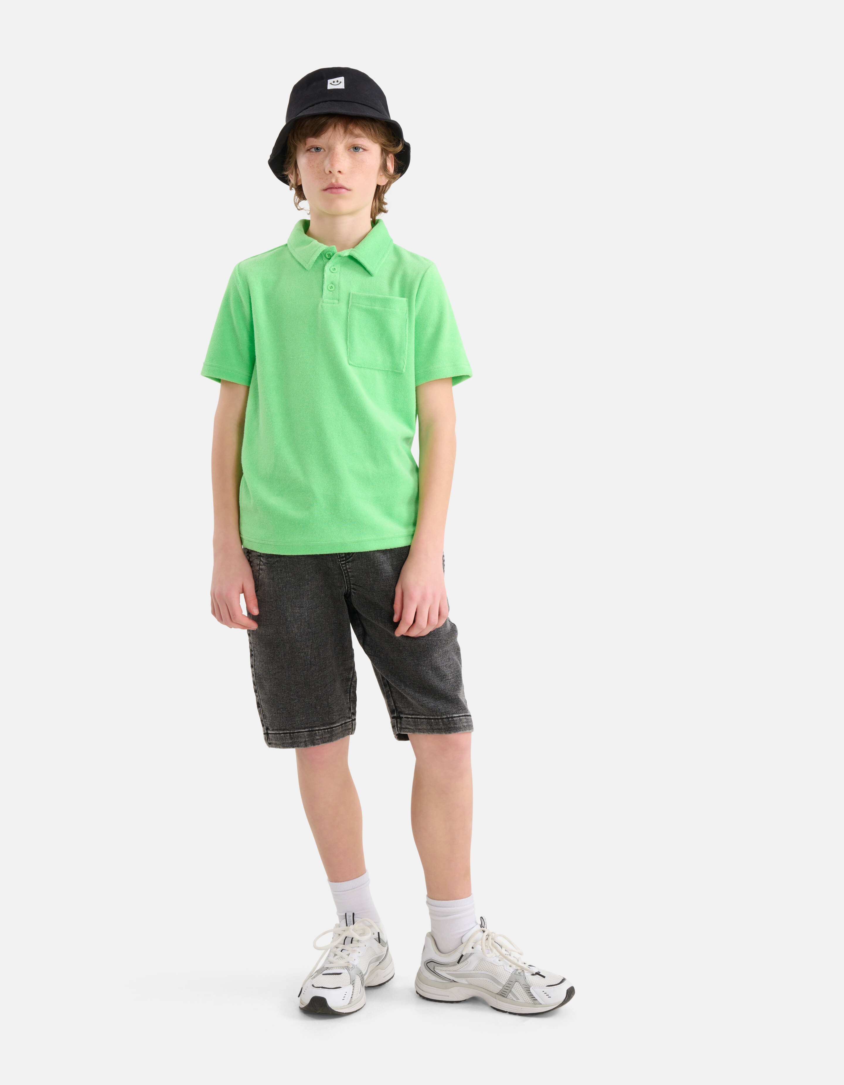 Towelling Polo Groen SHOEBY BOYS