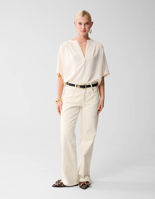 Twist Blouse Gebroken Wit SHOEBY WOMEN