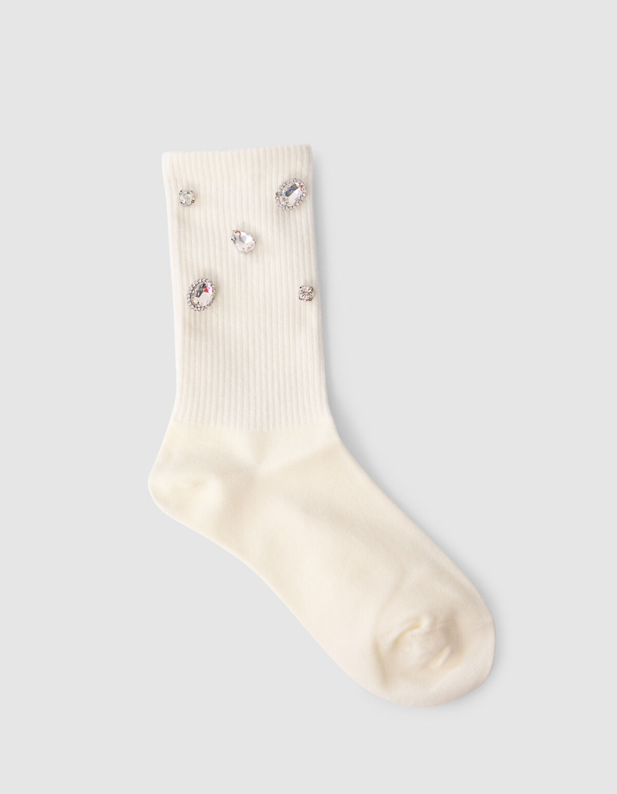 Strass Sokken Gebroken Wit SHOEBY ACCESSOIRES