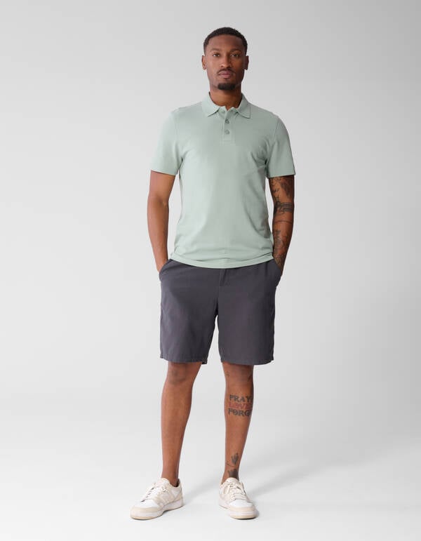 Gebreide Polo Lichtgroen SHOEBY MEN