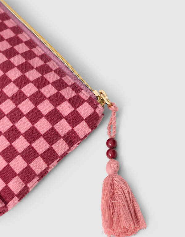 Canvas Make-Up Tas Lichtroze SHOEBY ACCESSOIRES