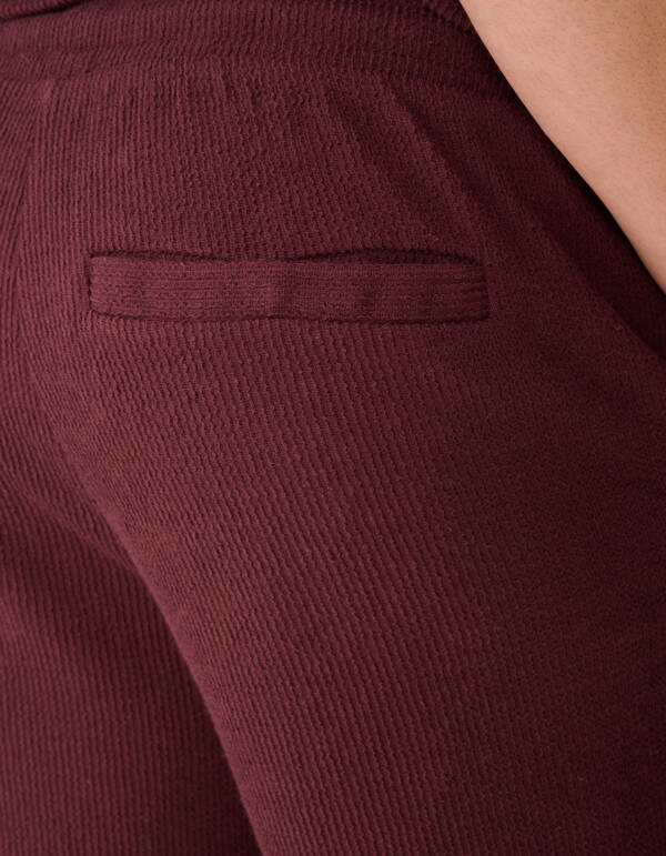 Rib Short Donkerrood SHOEBY MEN