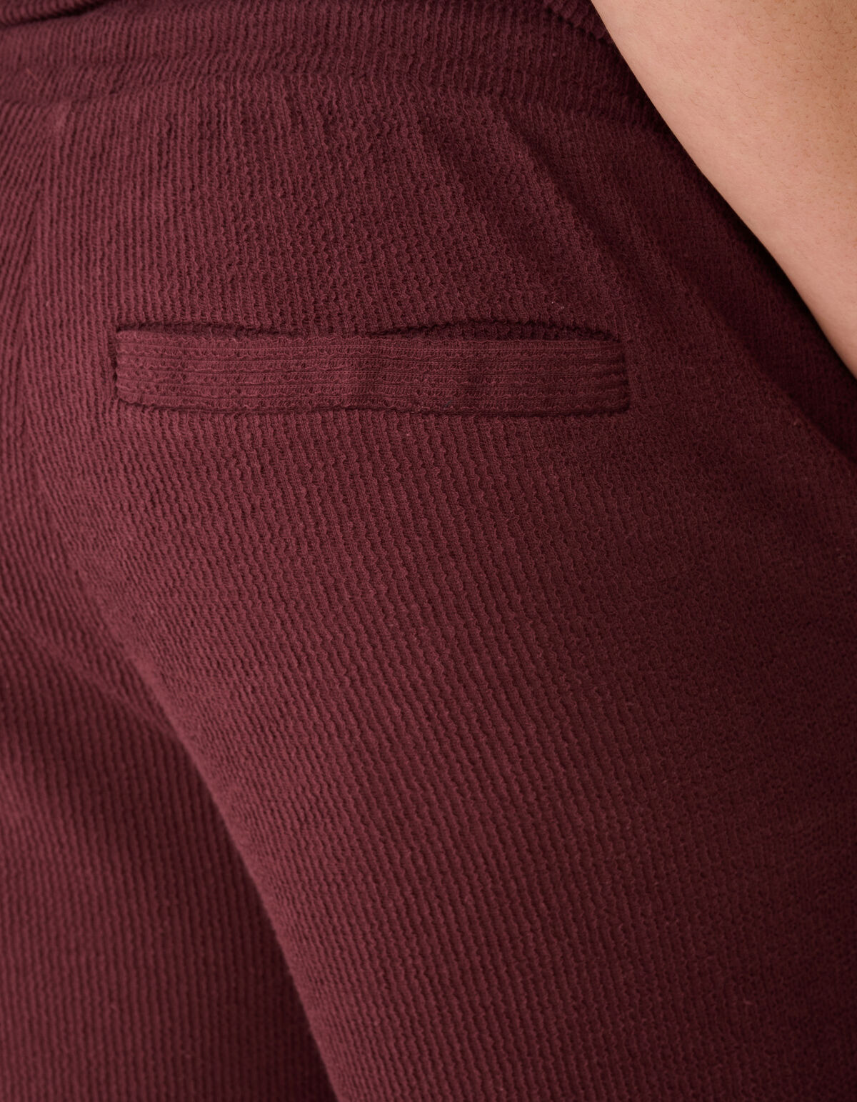 Rib Short Donkerrood SHOEBY MEN