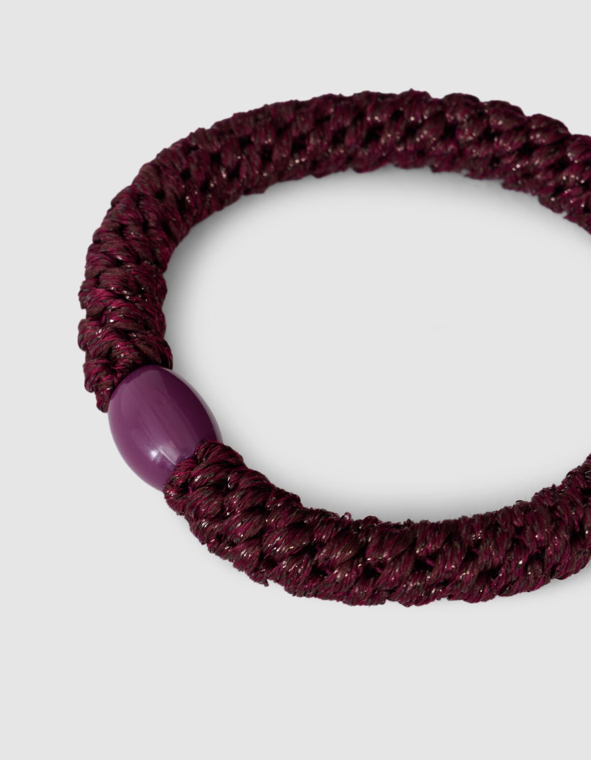 Lurex Haarelastiek Donkerpaars SHOEBY ACCESSOIRES