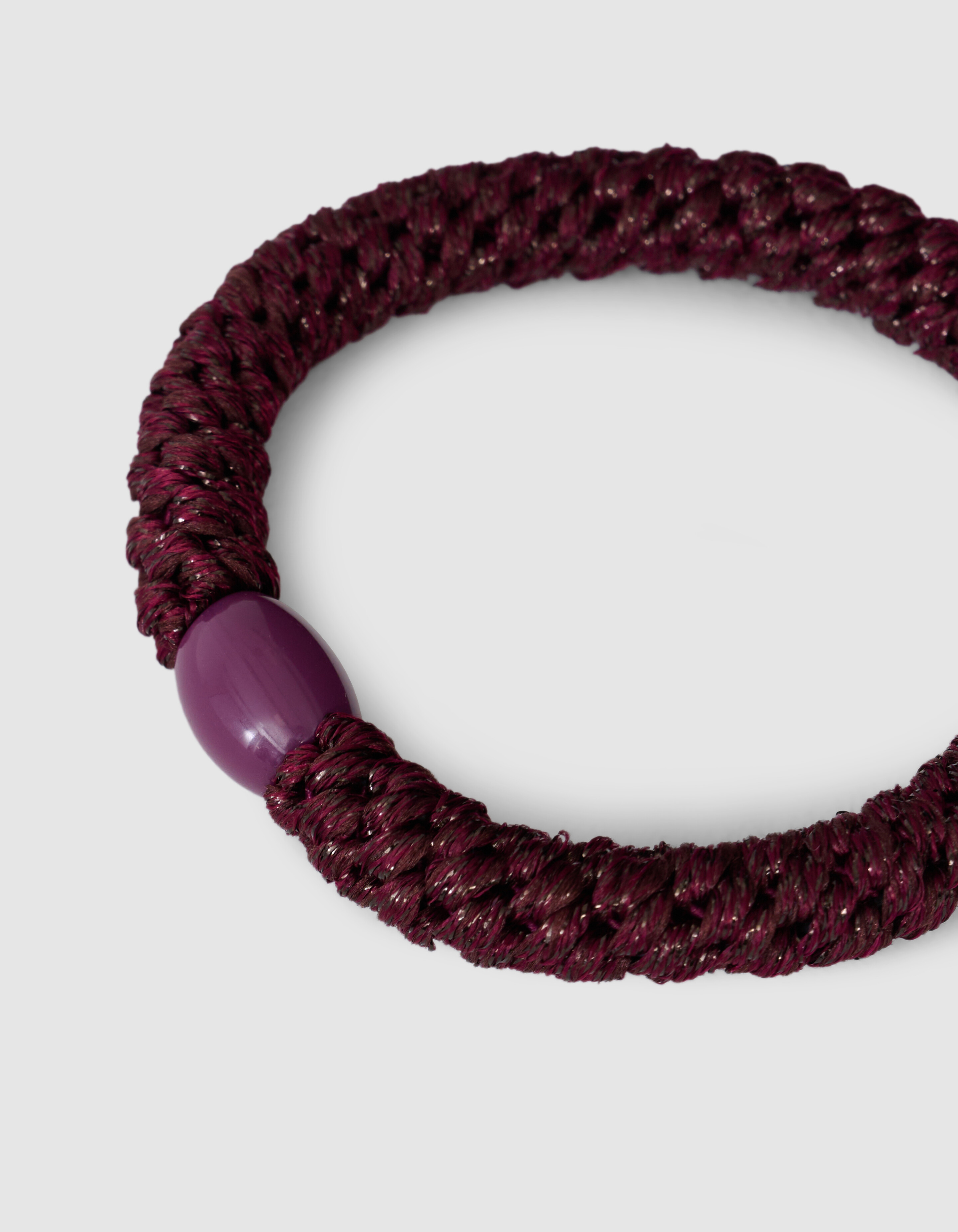 Lurex Haarelastiek Donkerpaars SHOEBY ACCESSOIRES