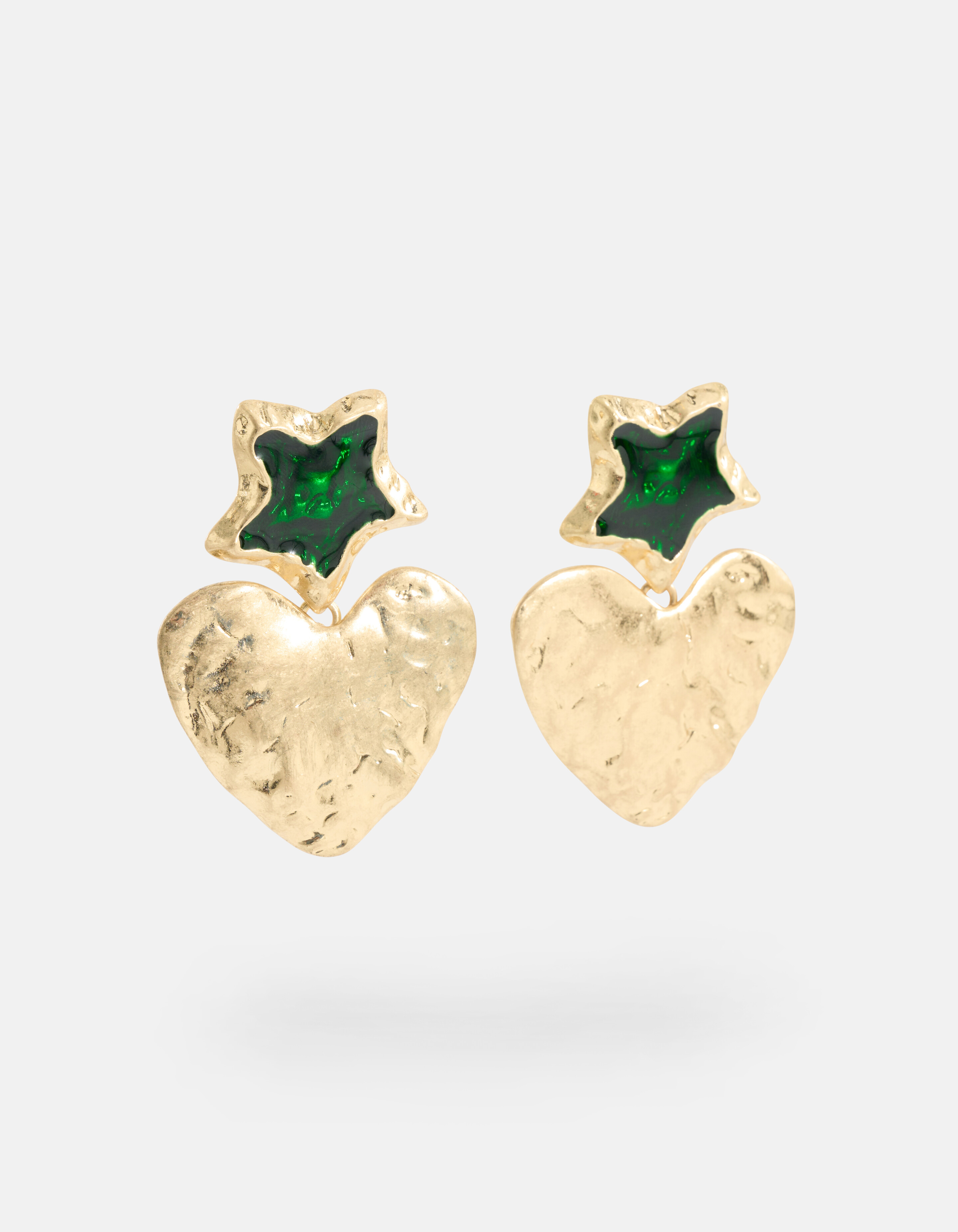 Ster Hart Oorbellen Goud SHOEBY ACCESSOIRES