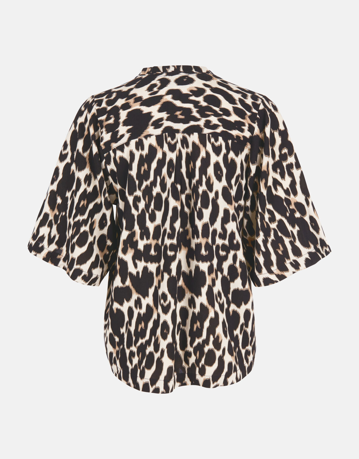 Leopard V-hals Top Bruin SHOEBY WOMEN