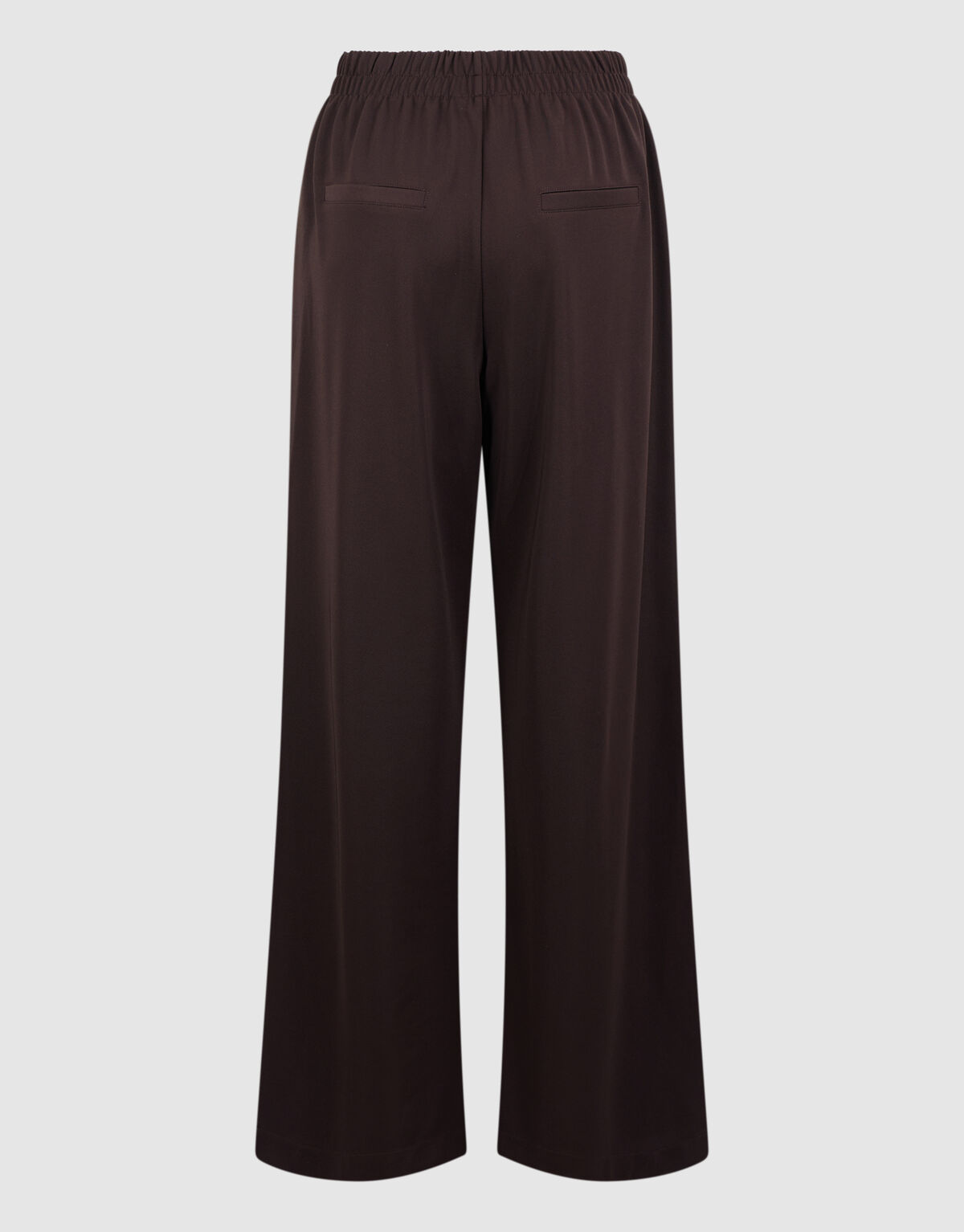 Basic Wide Leg Broek Donkerbruin SHOEBY WOMEN