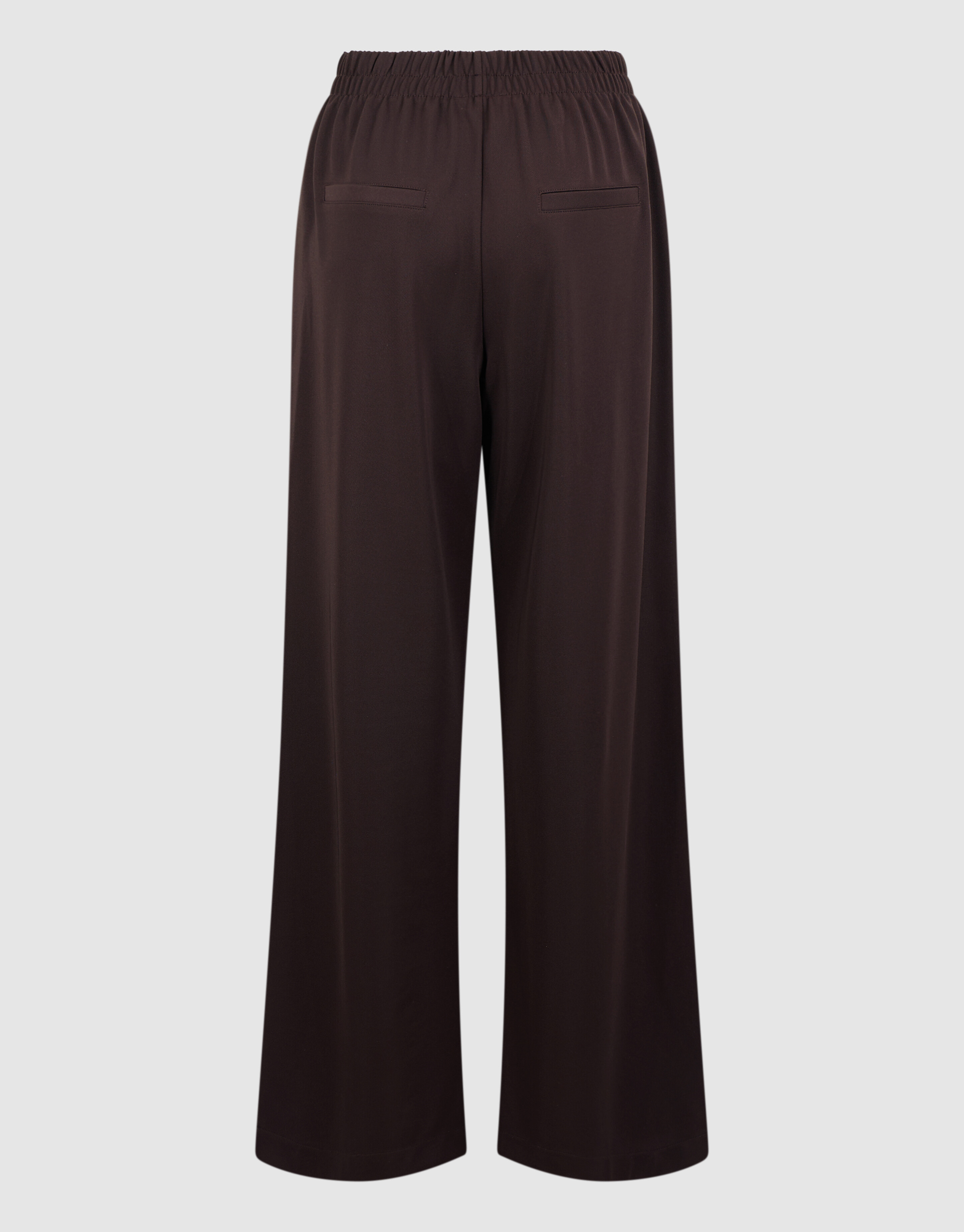 Basic Wide Leg Broek Donkerbruin SHOEBY WOMEN