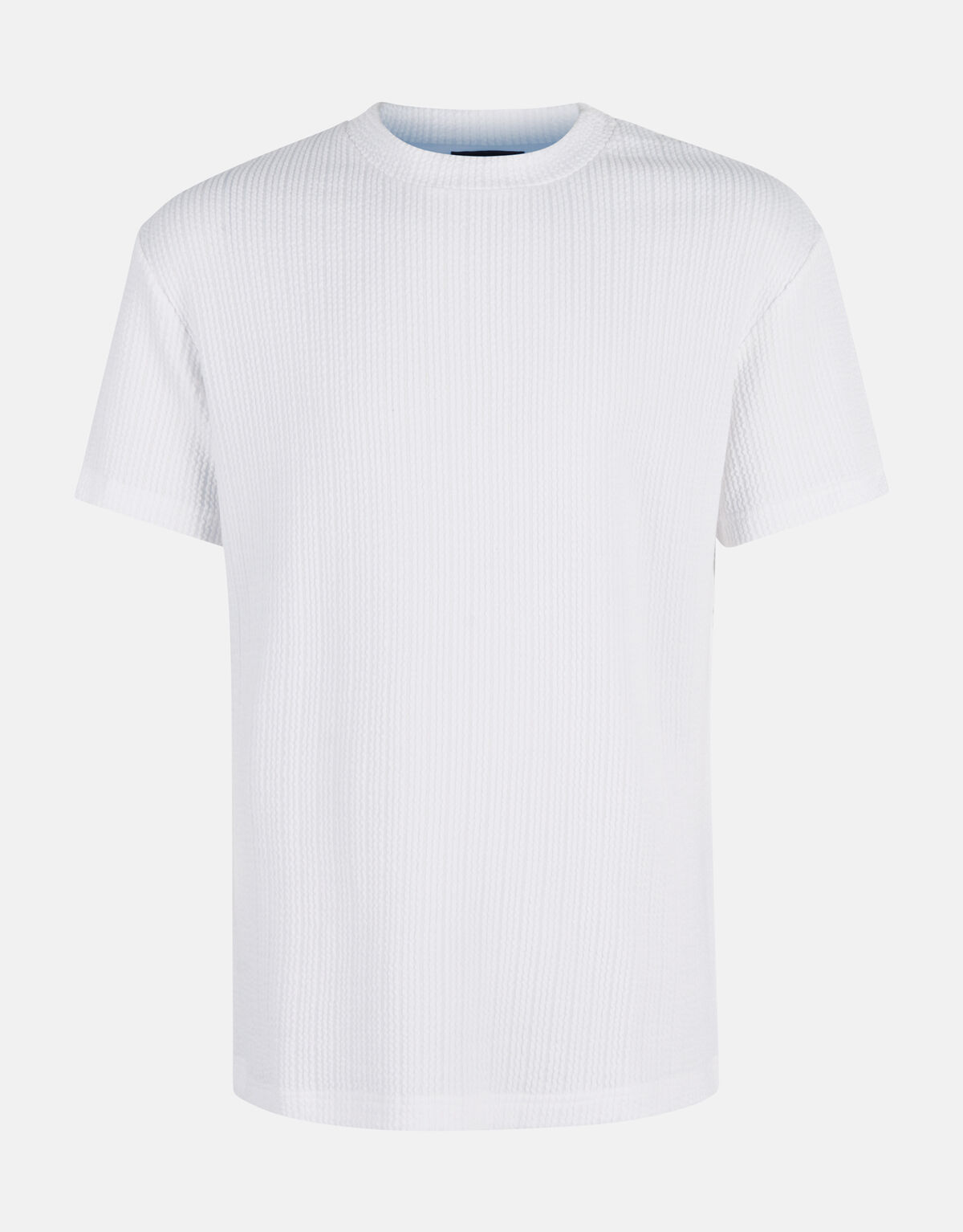 Seersucker T-shirt Wit SHOEBY MEN