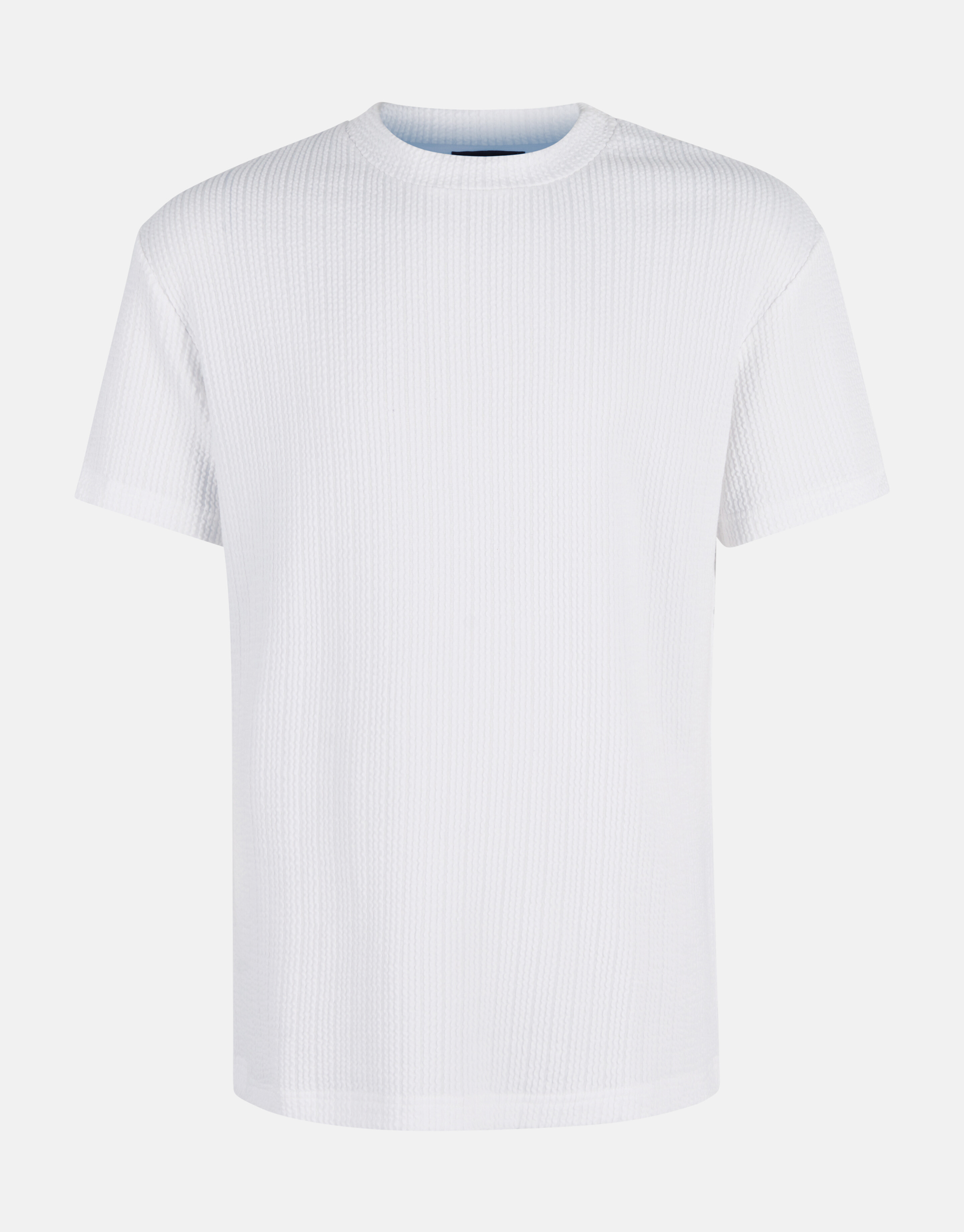 Seersucker T-shirt Wit SHOEBY MEN