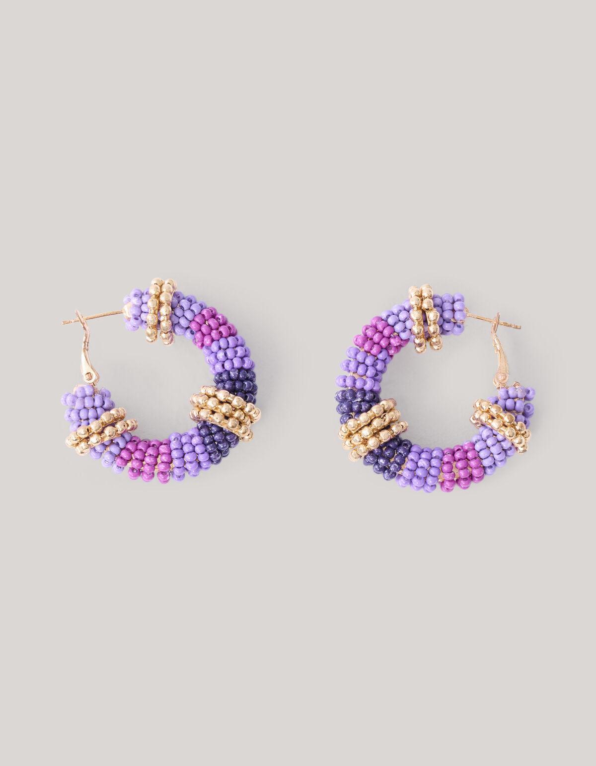 Beaded Oorbellen Paars SHOEBY ACCESSOIRES