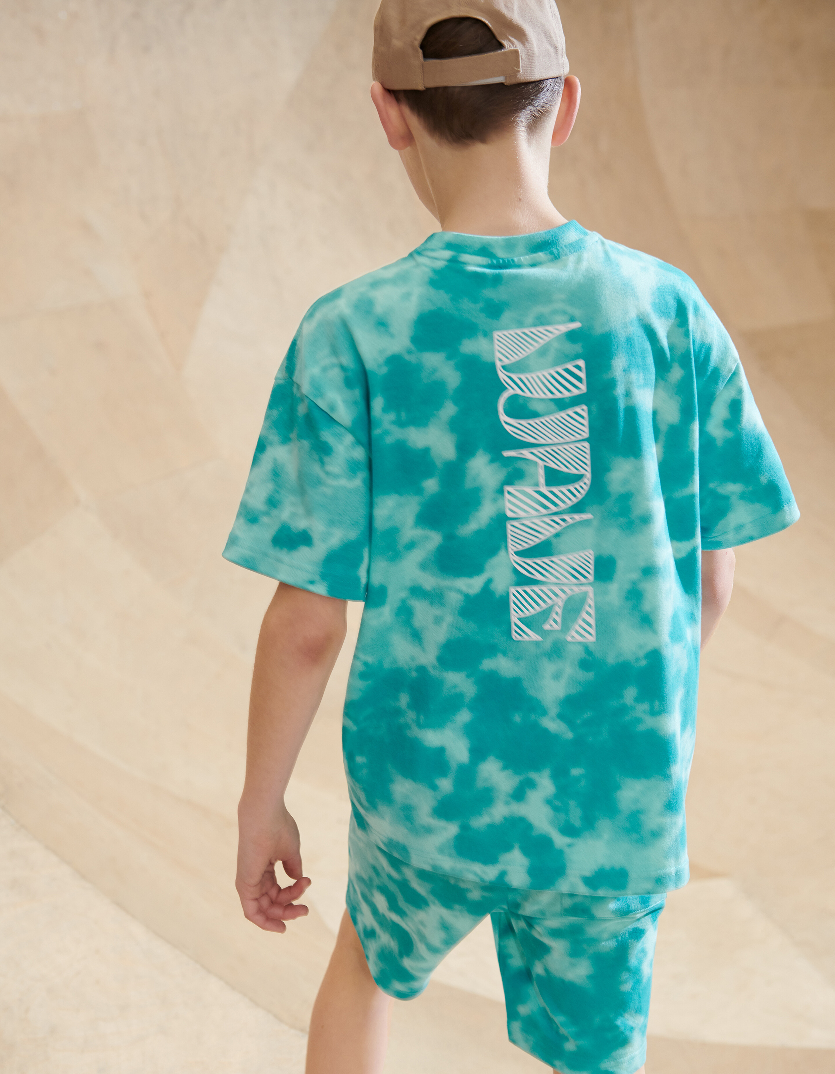 Tie Dye T-shirt Blauw SHOEBY BOYS