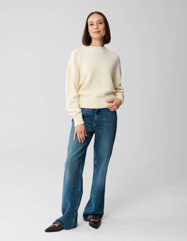 Wide Leg Fit Jeans Extra Lang Donkerblauw SHOEBY WOMEN