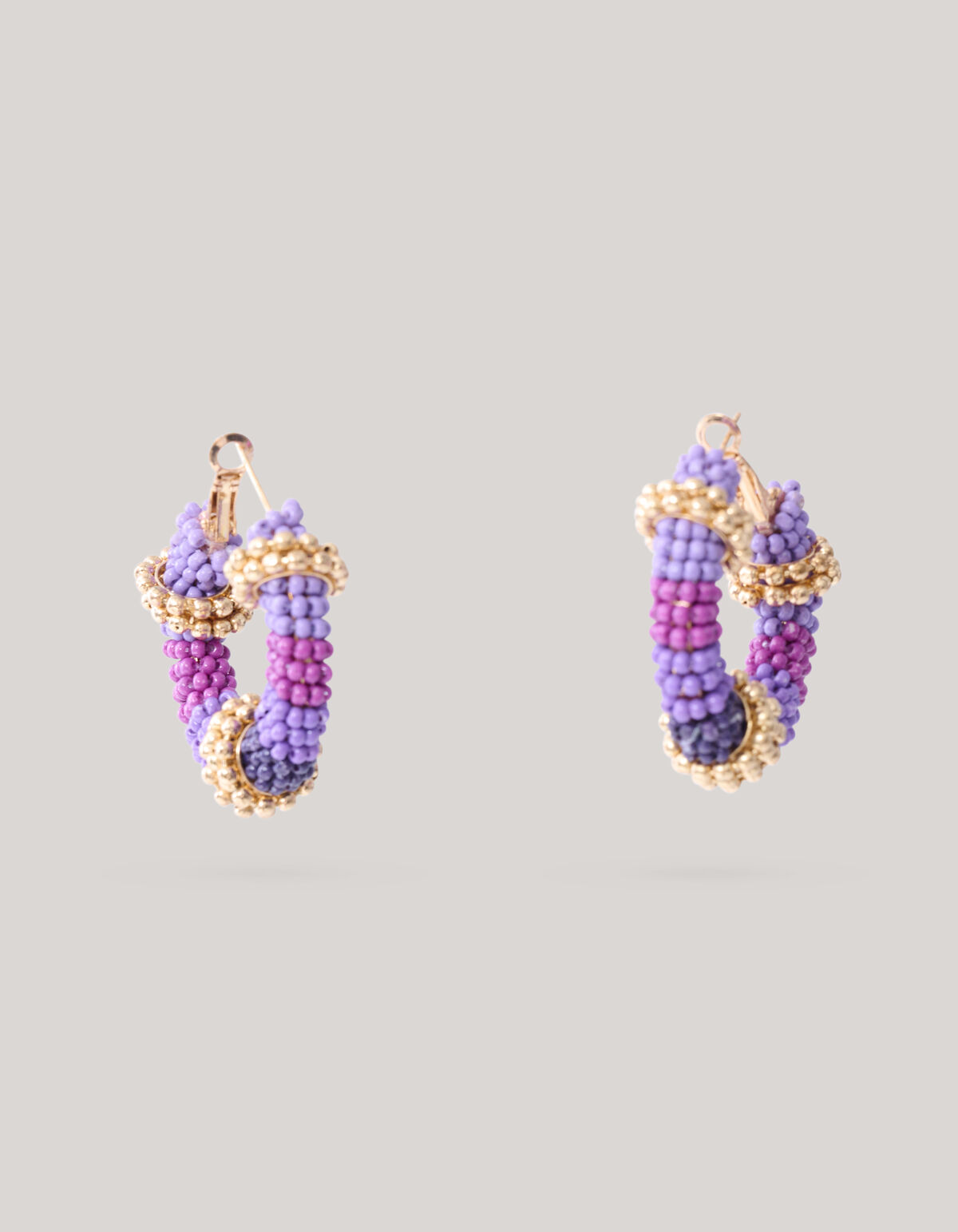 Beaded Oorbellen Paars SHOEBY ACCESSOIRES