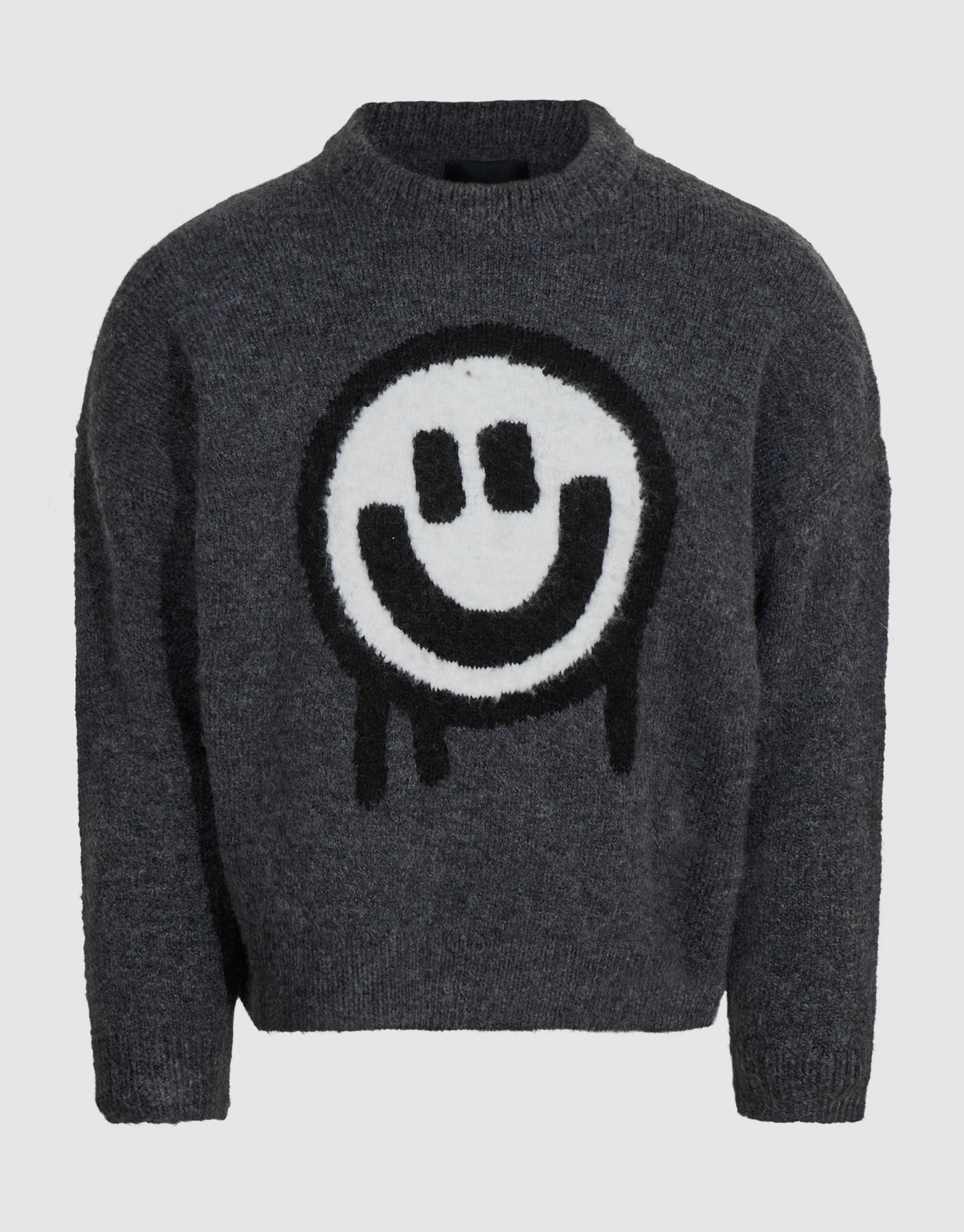 Smiley Gebreide Trui Donkergrijs SHOEBY BOYS