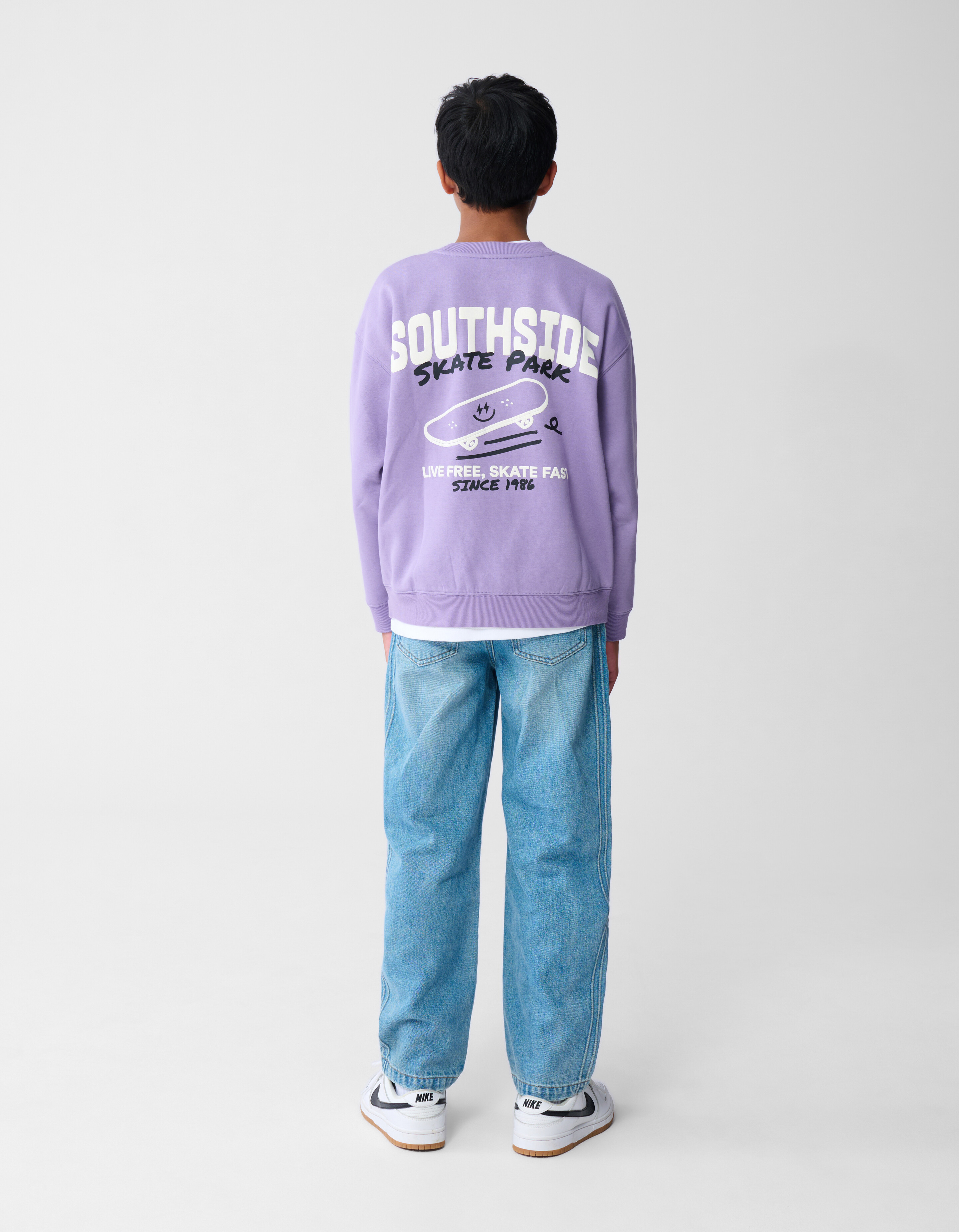 Skate Park Artwork Sweater Paars SHOEBY BOYS