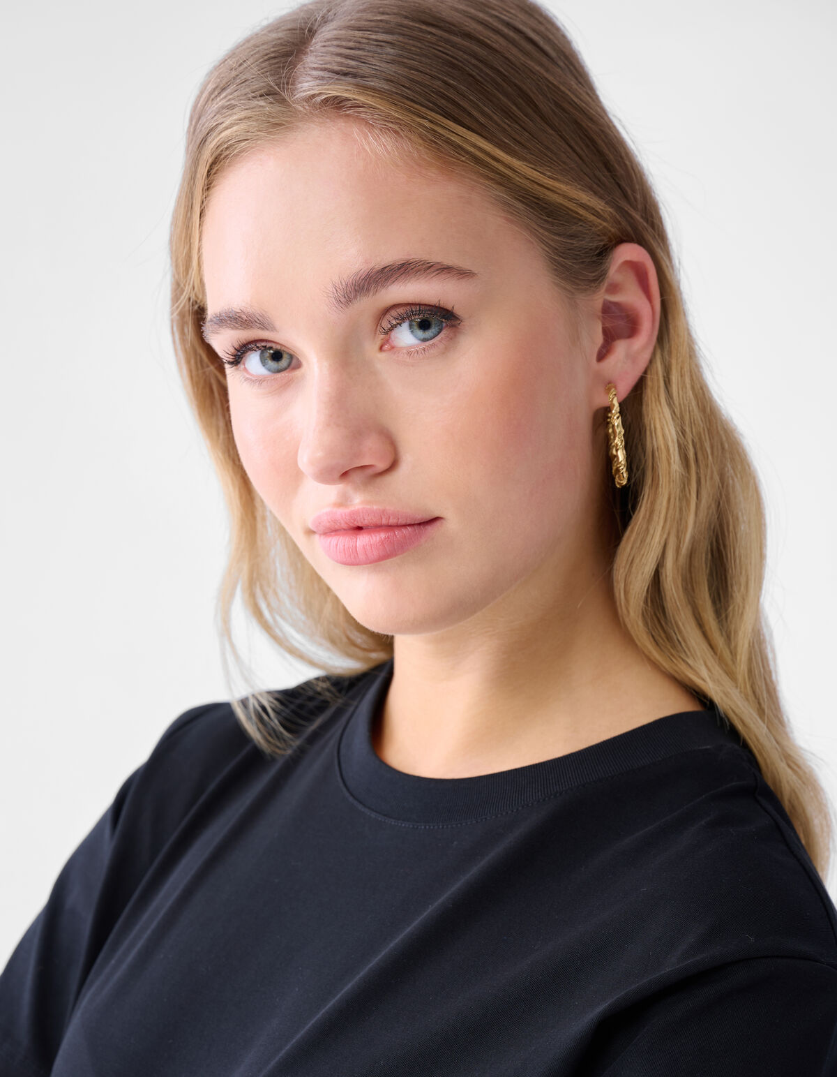 Twisted Hoop Oorbellen Goud SHOEBY ACCESSOIRES