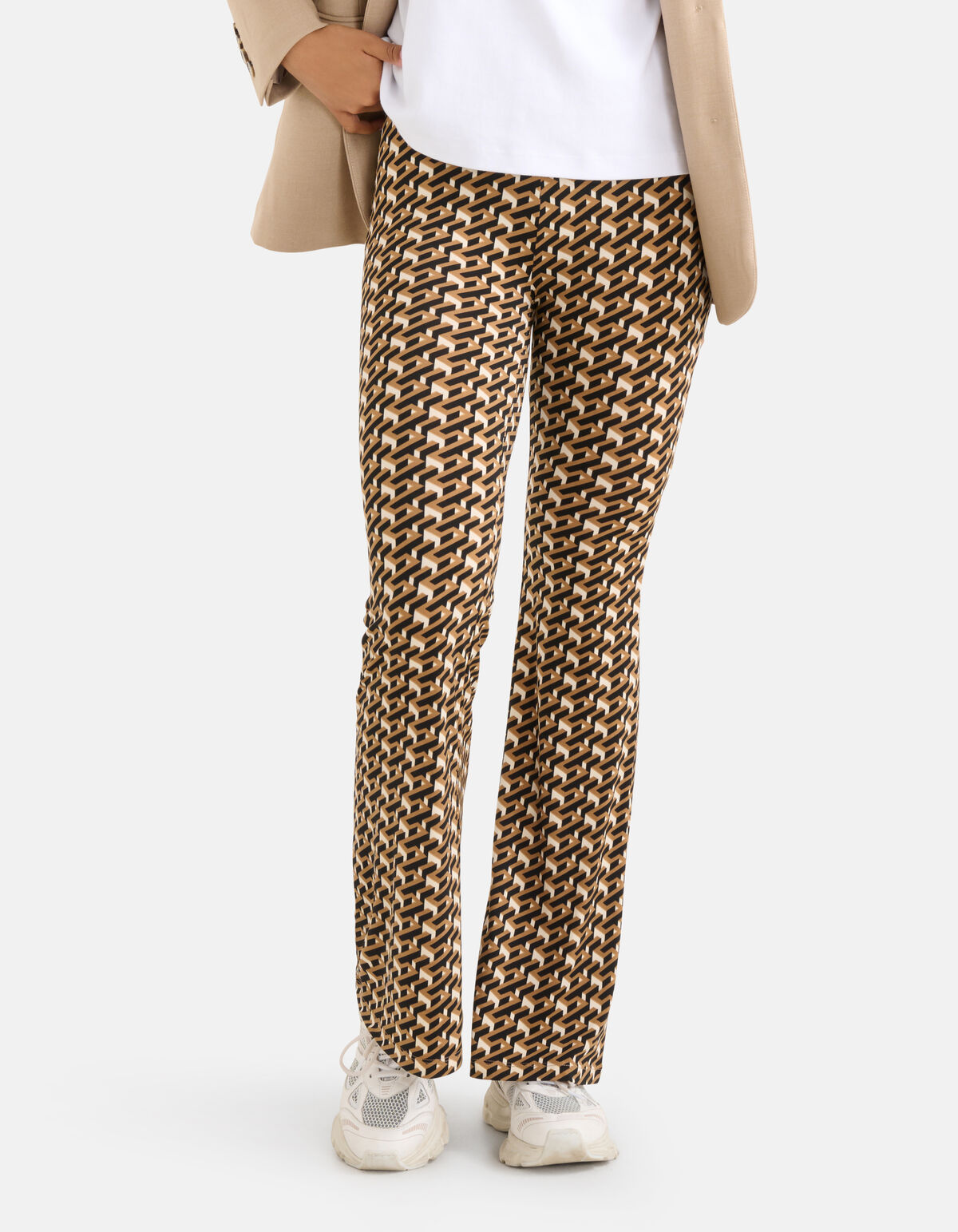 Flared Broek Bruin SHOEBY WOMEN