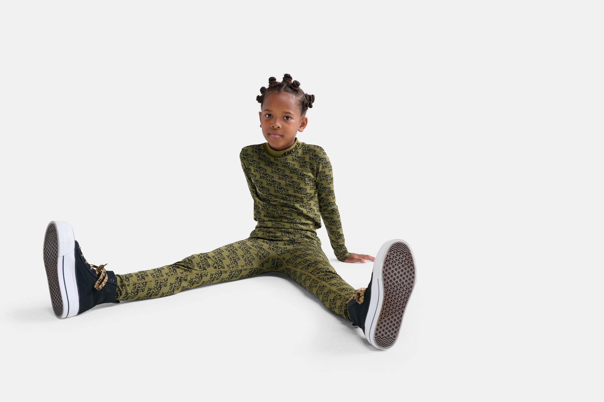 Print Legging Donkergroen SHOEBY GIRLS