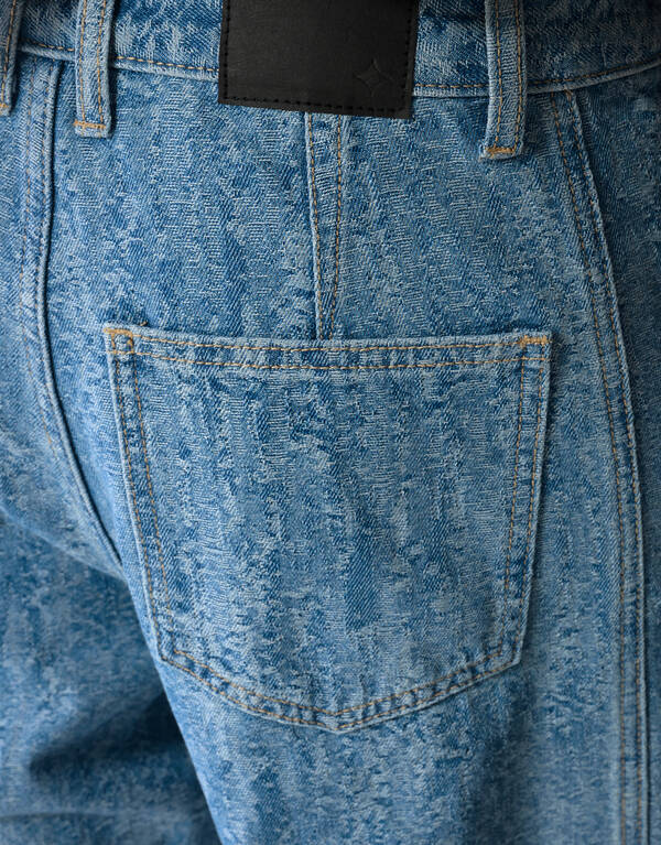 Jacquard Barrel Fit Jeans Blauw SHOEBY WOMEN