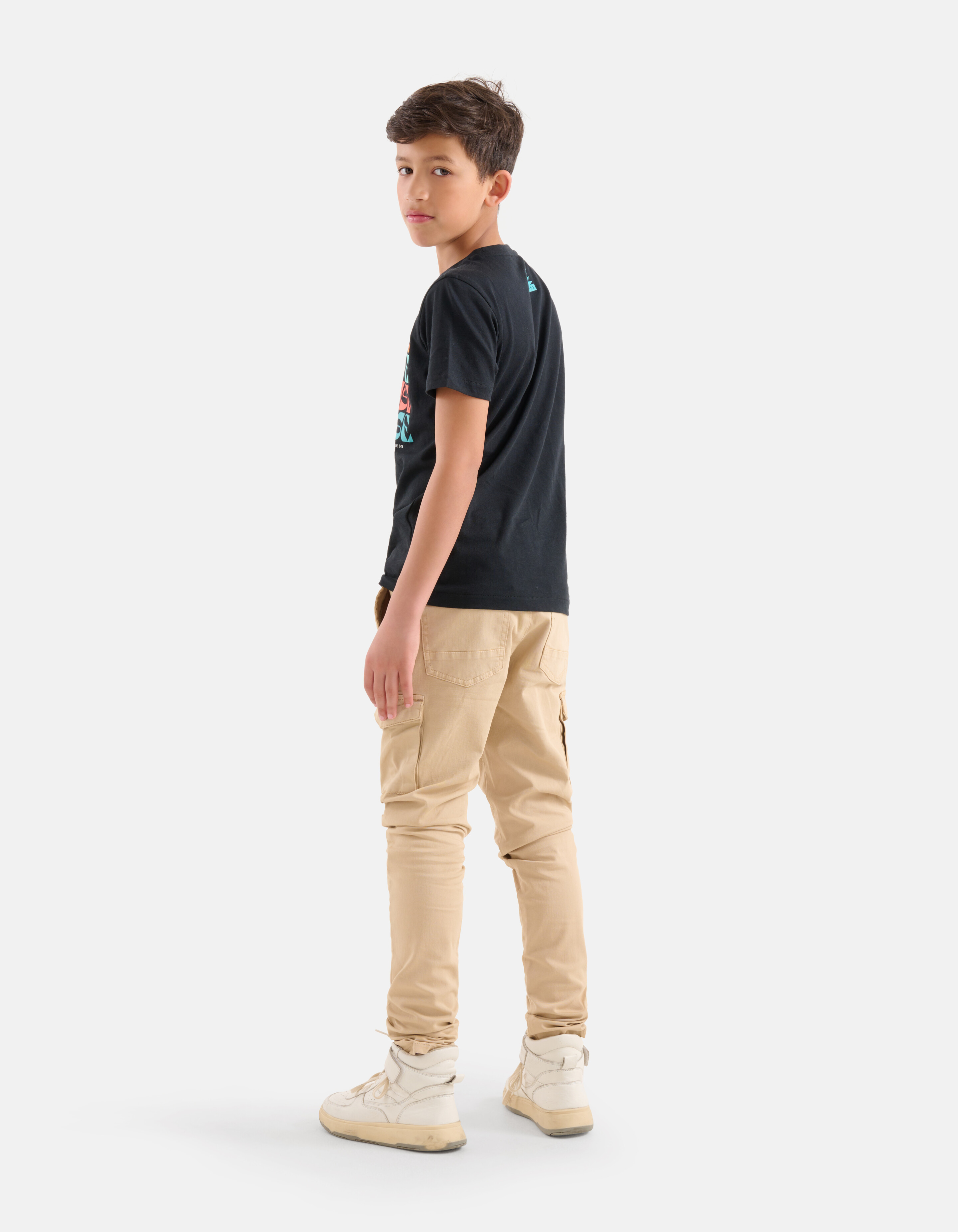 Print T-shirt Zwart SHOEBY BOYS