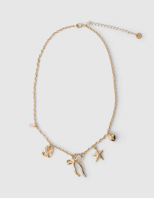 Charm Strik Ketting Goud SHOEBY ACCESSOIRES