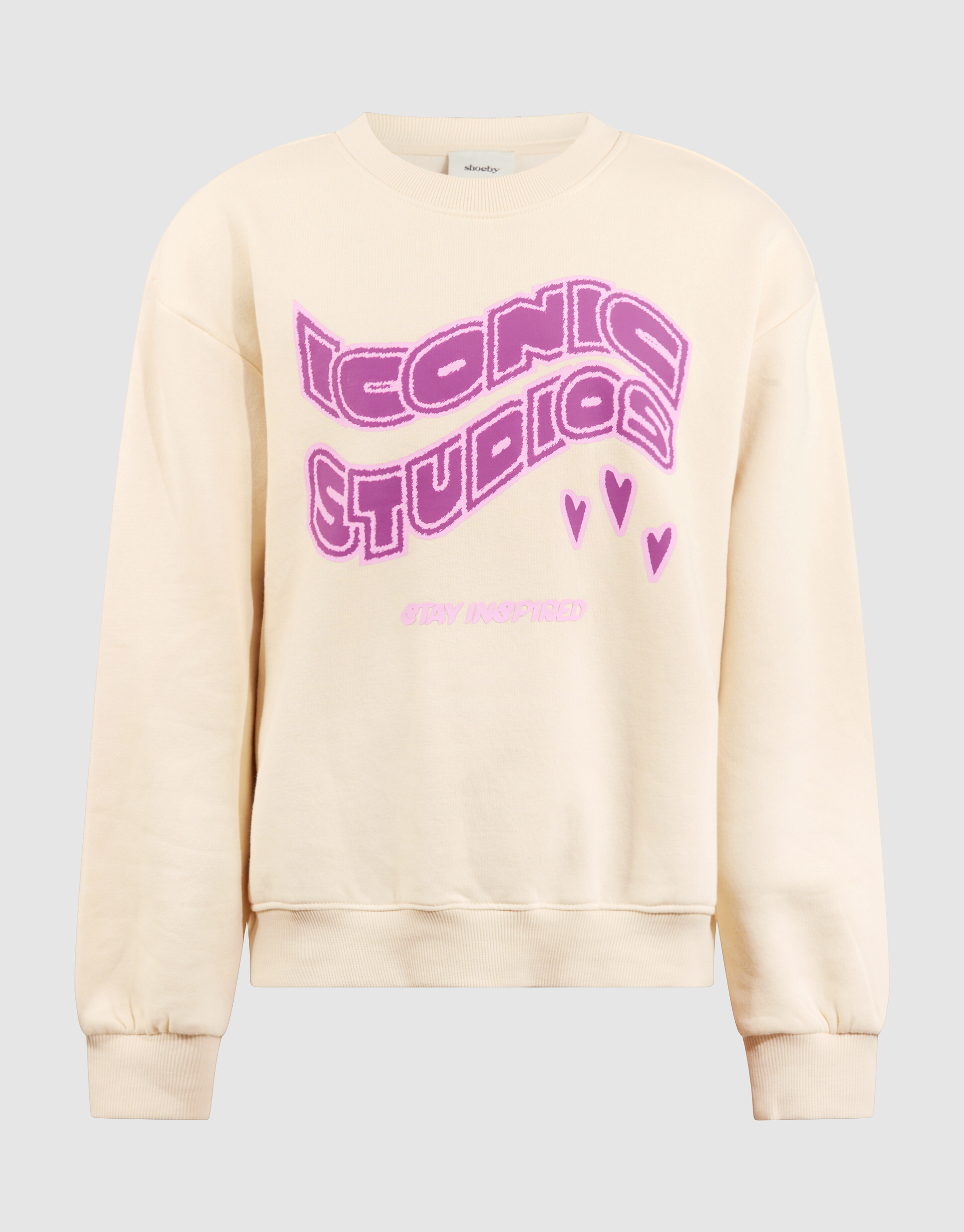Iconic Studios Artwork Sweater Gebroken Wit SHOEBY GIRLS