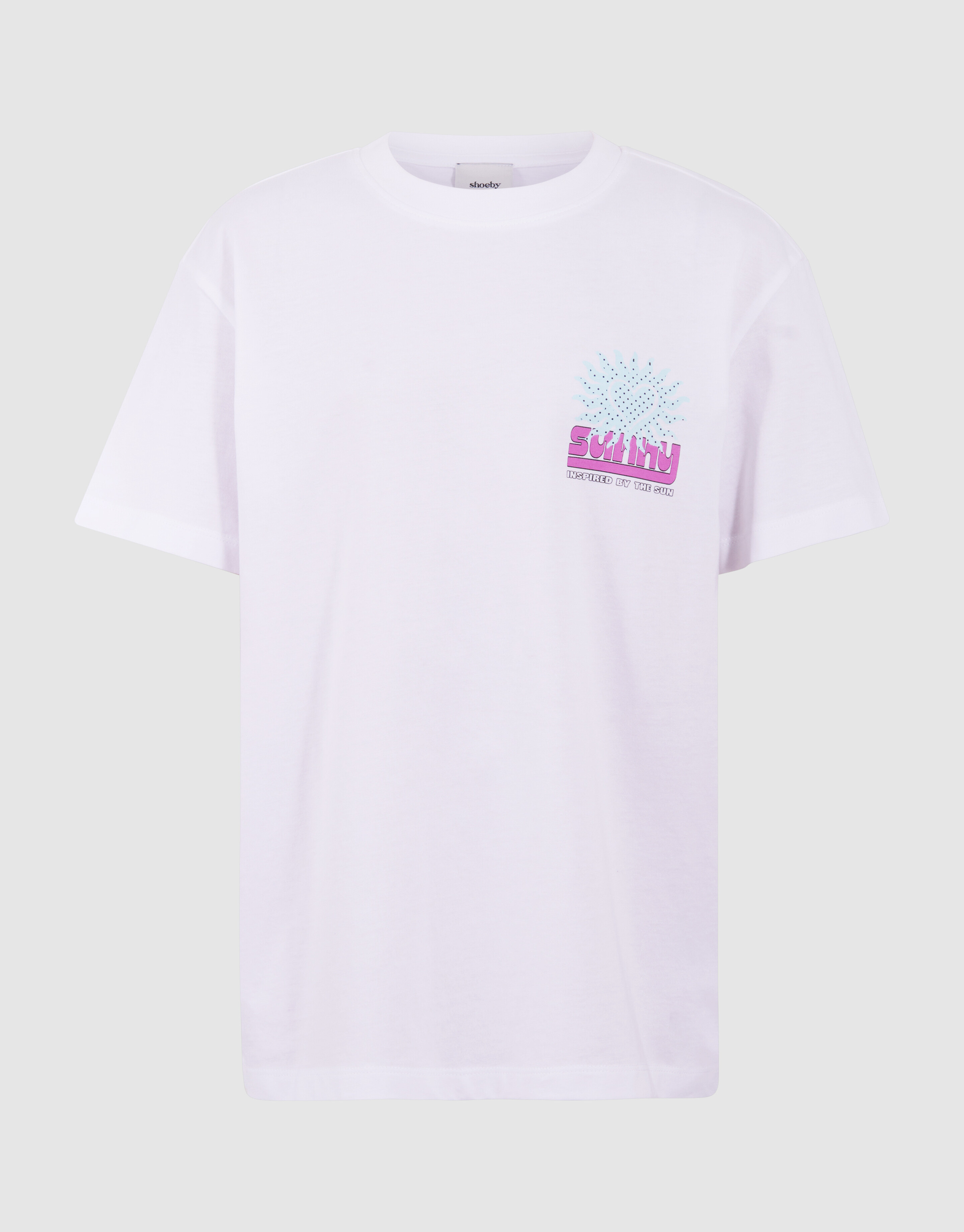 Sun Artwork T-shirt Wit SHOEBY GIRLS