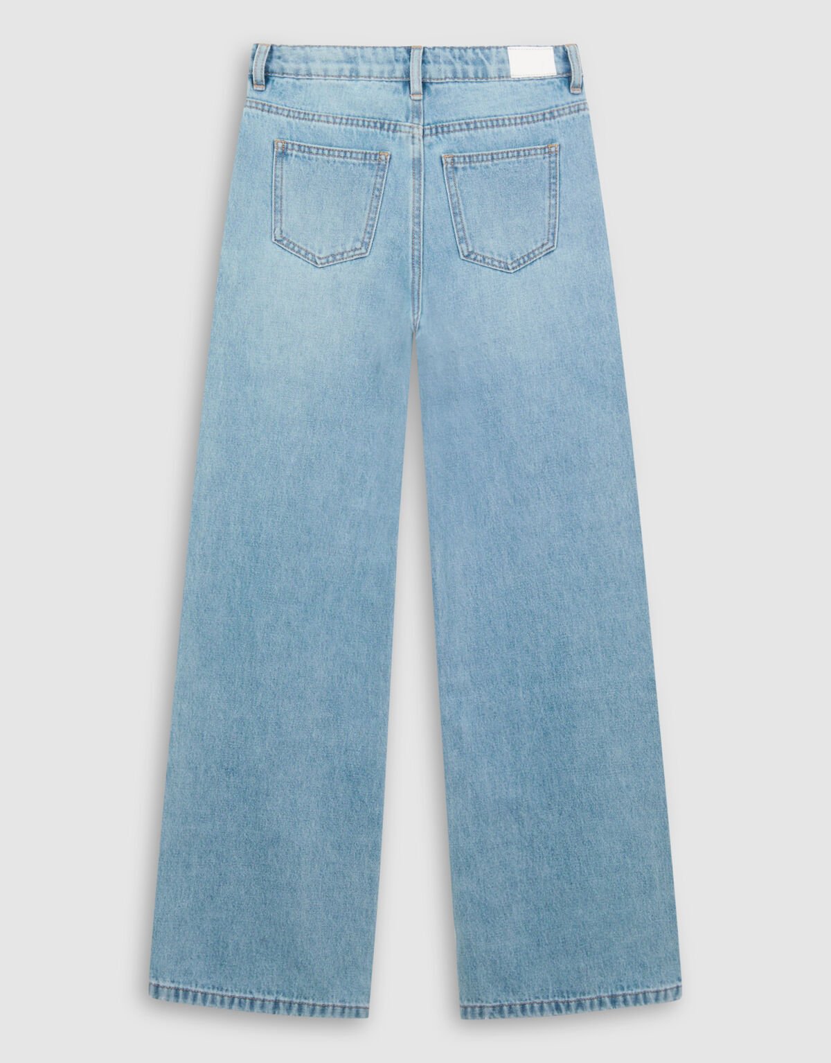 Flower Wide Leg Fit Jeans Blauw SHOEBY GIRLS