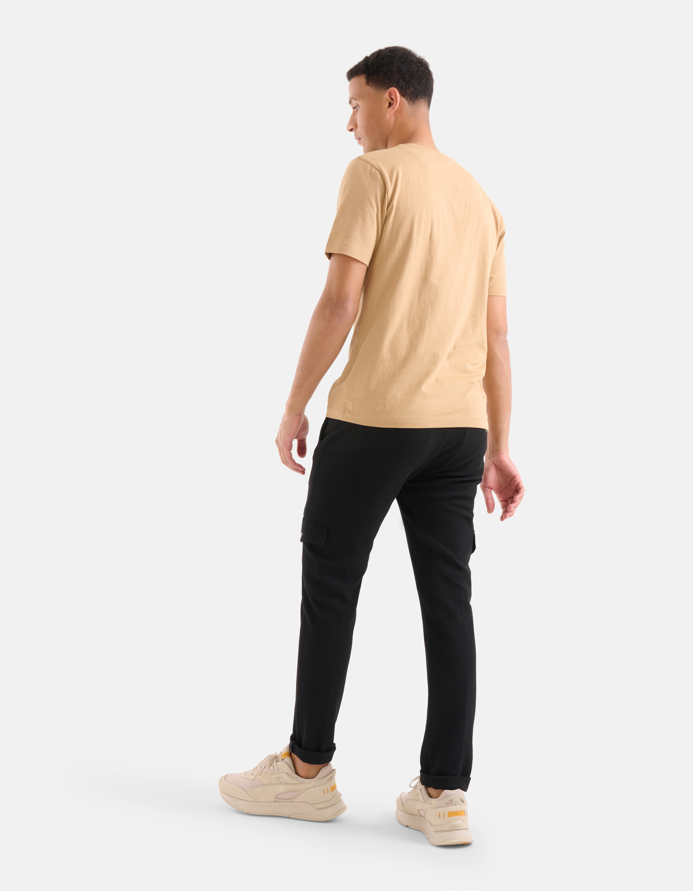Sparkle T-shirt Lichtbruin SHOEBY MEN