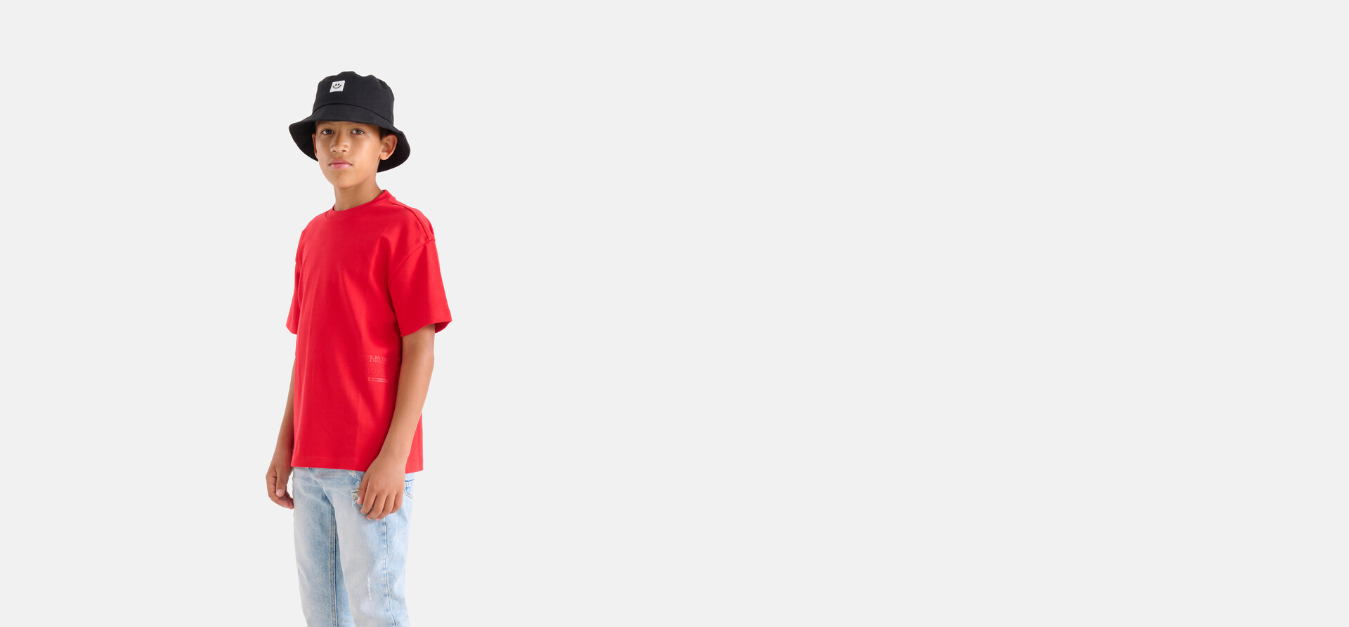 Heavy Basis T-shirt Rood SHOEBY BOYS