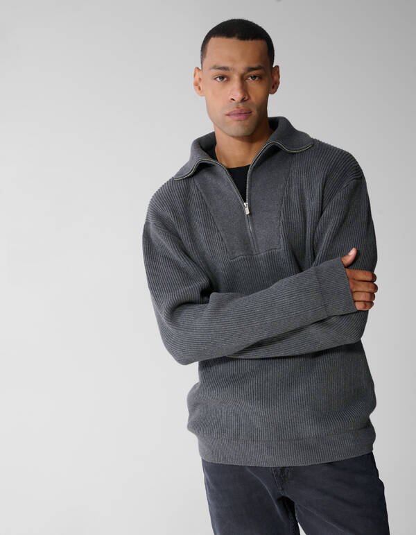 Relaxed Sailor Trui Grijs SHOEBY MEN