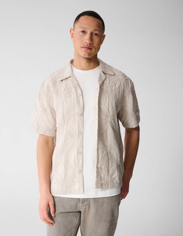 All Over Cord Overshirt Zand SHOEBY MEN