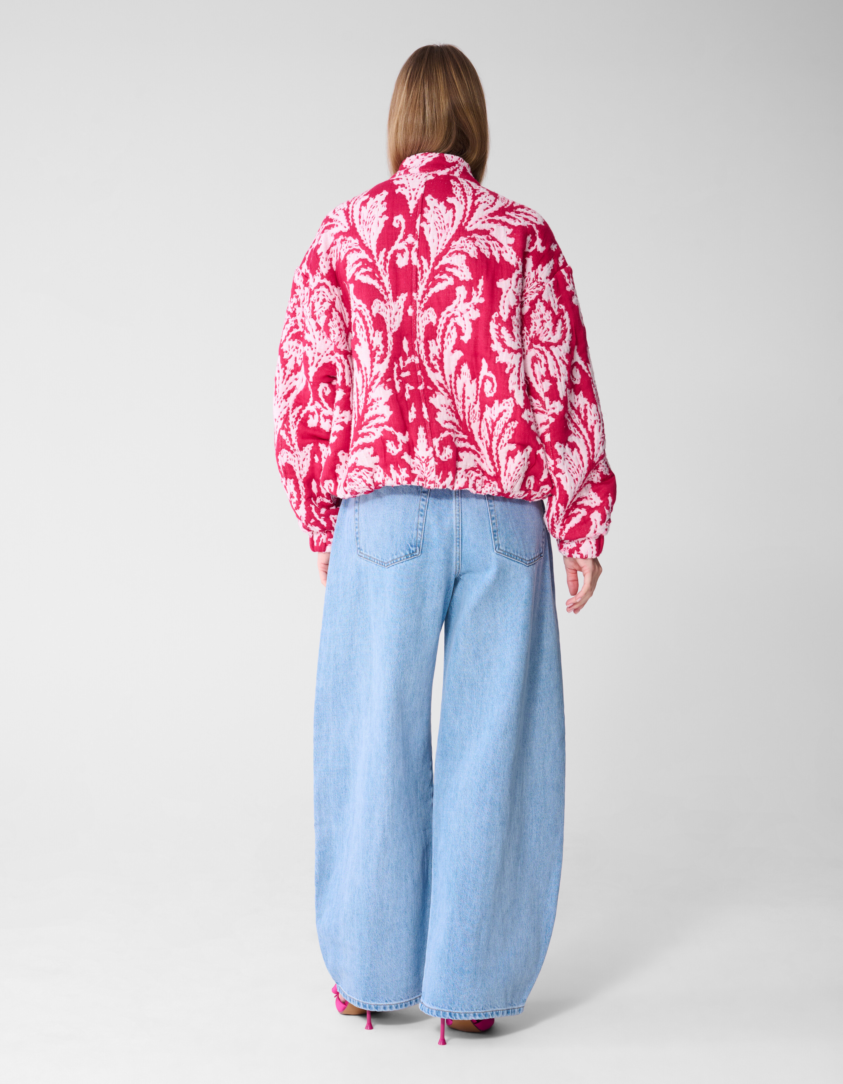 Oversized Jacquard Bomber Jack Roze SHOEBY WOMEN