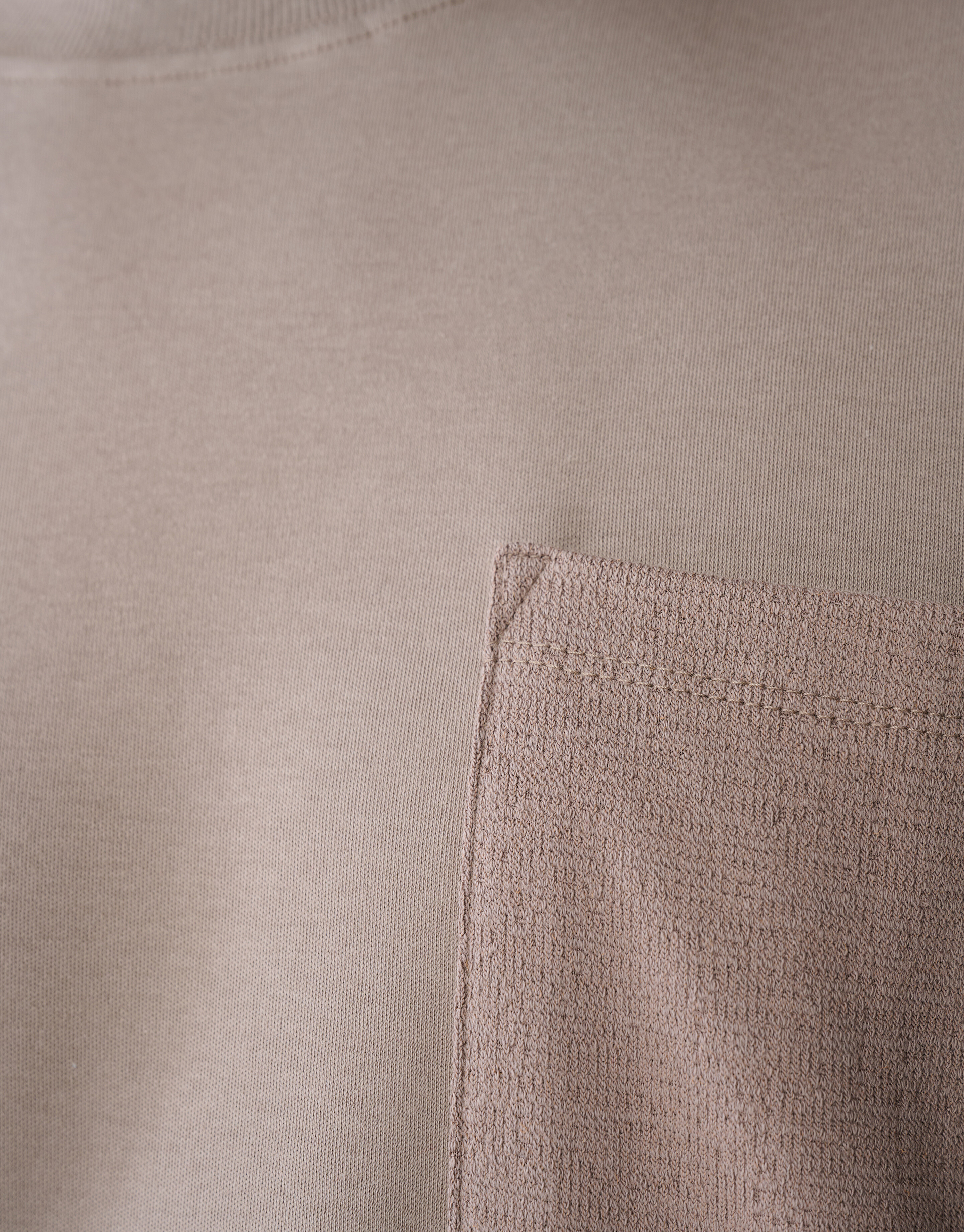 Structuur Pocket T-shirt Lichtbruin SHOEBY MEN