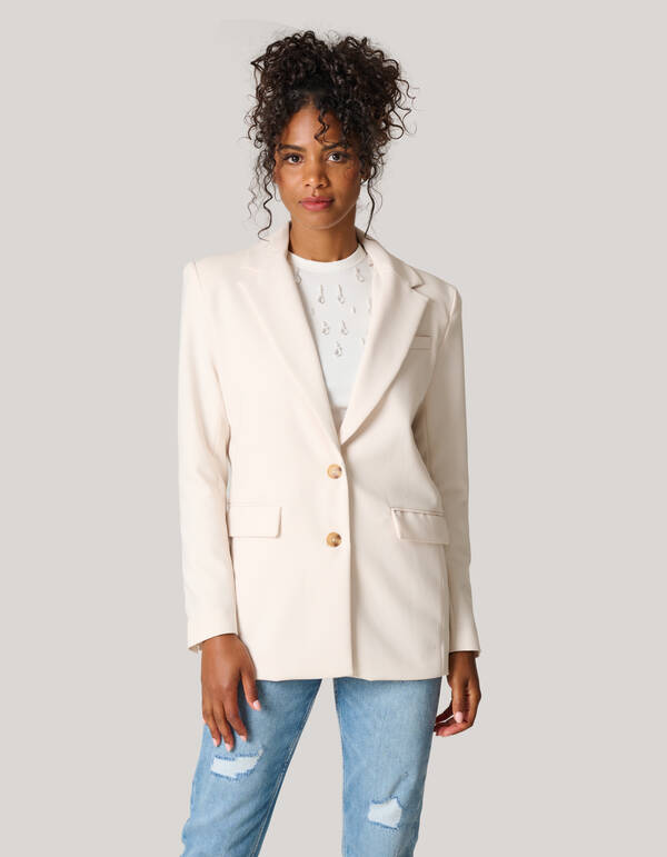 Blazer Gebroken Wit SHOEBY WOMEN