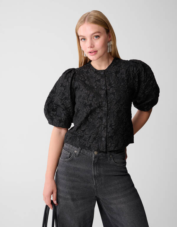 Puff Jacquard Jack Zwart SHOEBY WOMEN