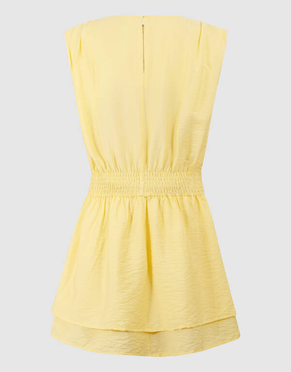 Smock Mini Jurk Lichtgeel SHOEBY GIRLS