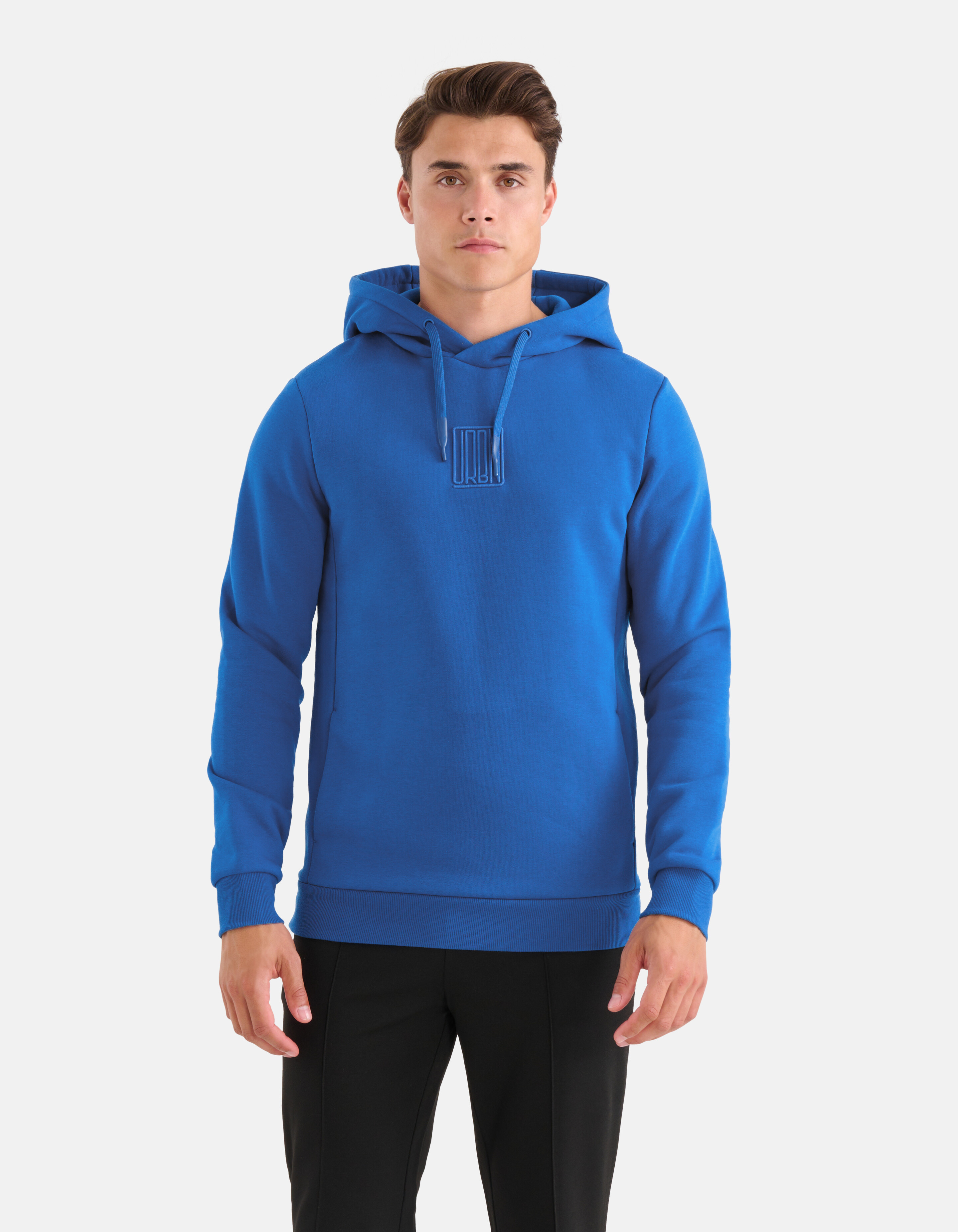Embroidery Hoodie Blauw SHOEBY MEN