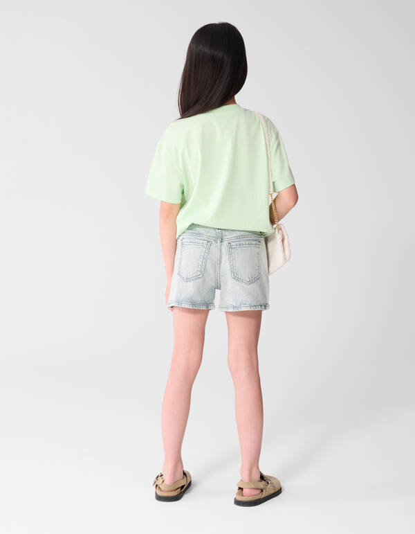 Fruit Market Artwork T-shirt Lichtgroen SHOEBY GIRLS