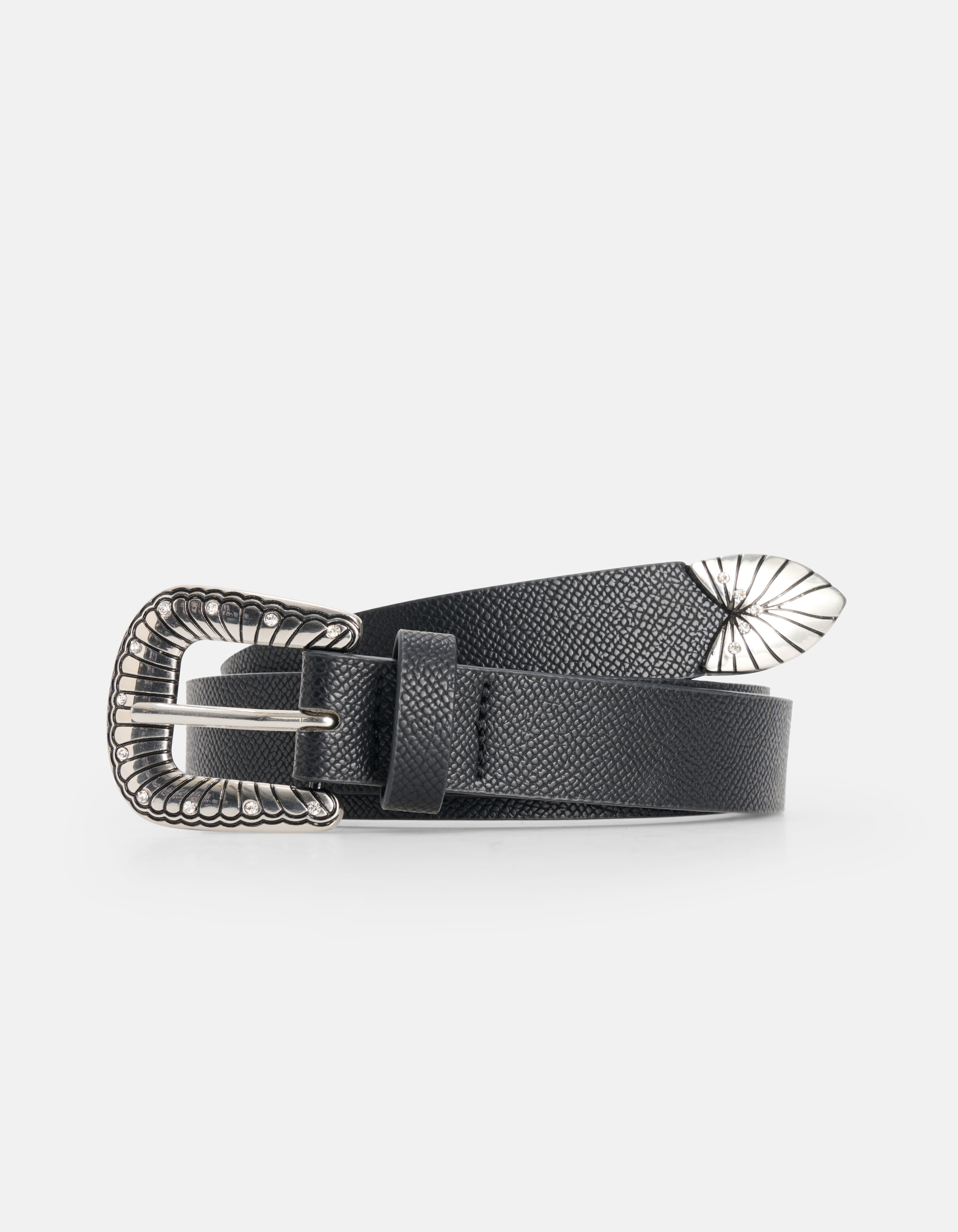 Western Slangenprint Riem Zwart SHOEBY ACCESSOIRES