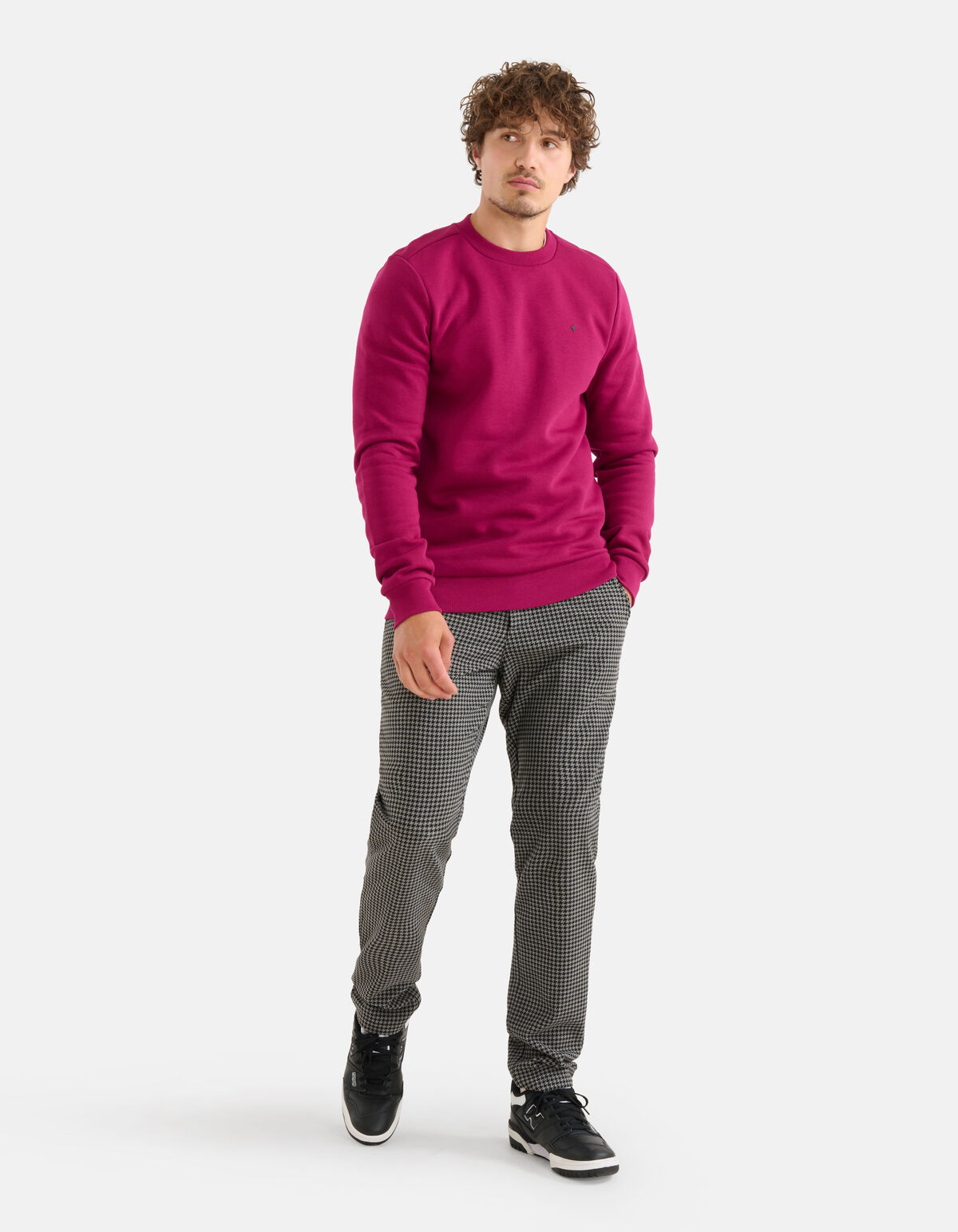 Pied De Poule Pantalon Zwart SHOEBY MEN