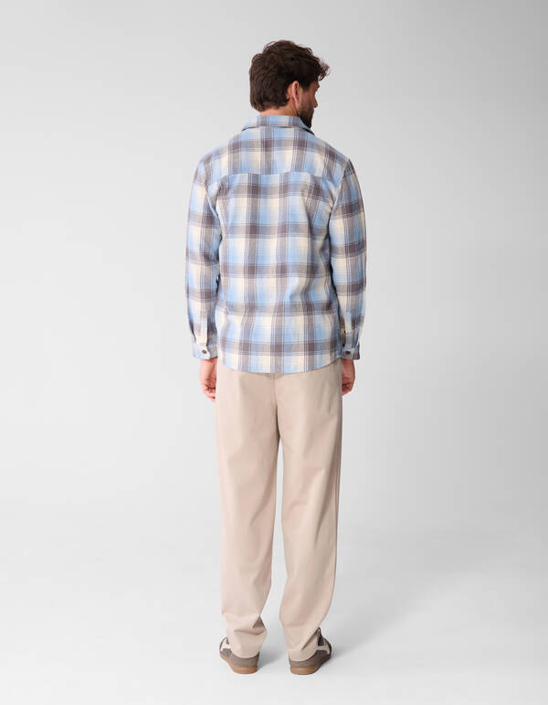 Ruiten Overhemd Lichtblauw SHOEBY MEN