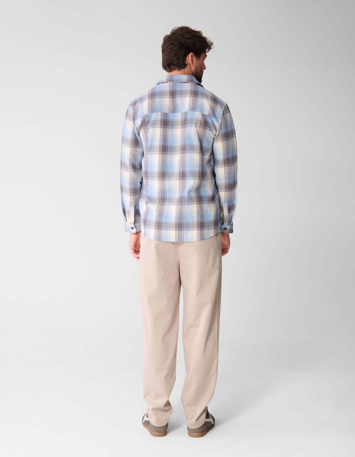 Ruiten Overhemd Lichtblauw SHOEBY MEN