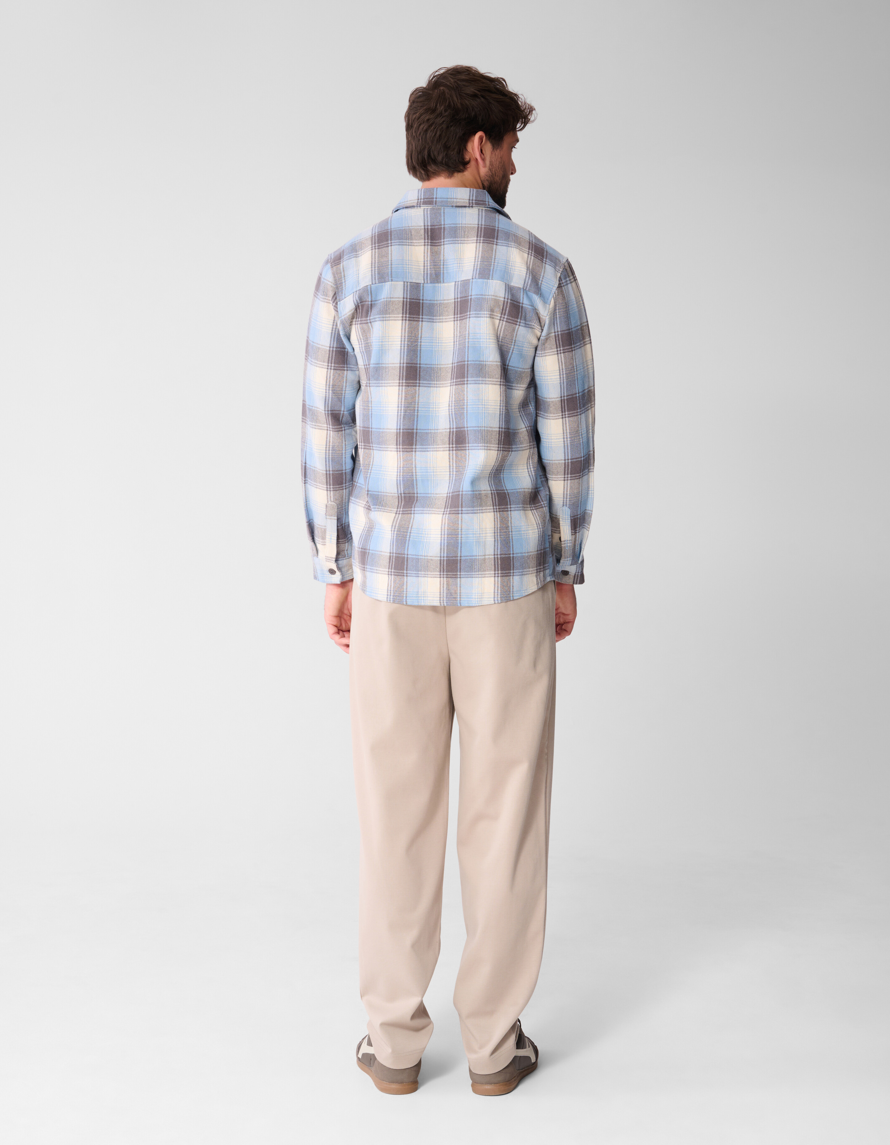 Ruiten Overhemd Lichtblauw SHOEBY MEN