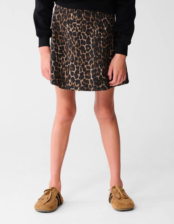 Leopard Mini Rok Bruin SHOEBY GIRLS