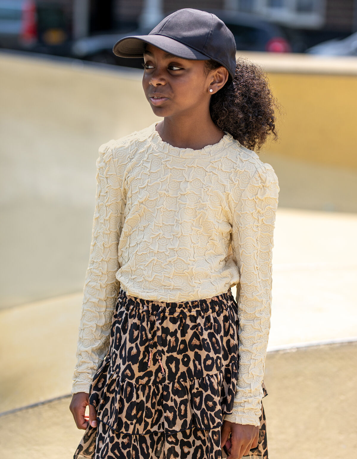 Leopard Print Rok Bruin SHOEBY GIRLS